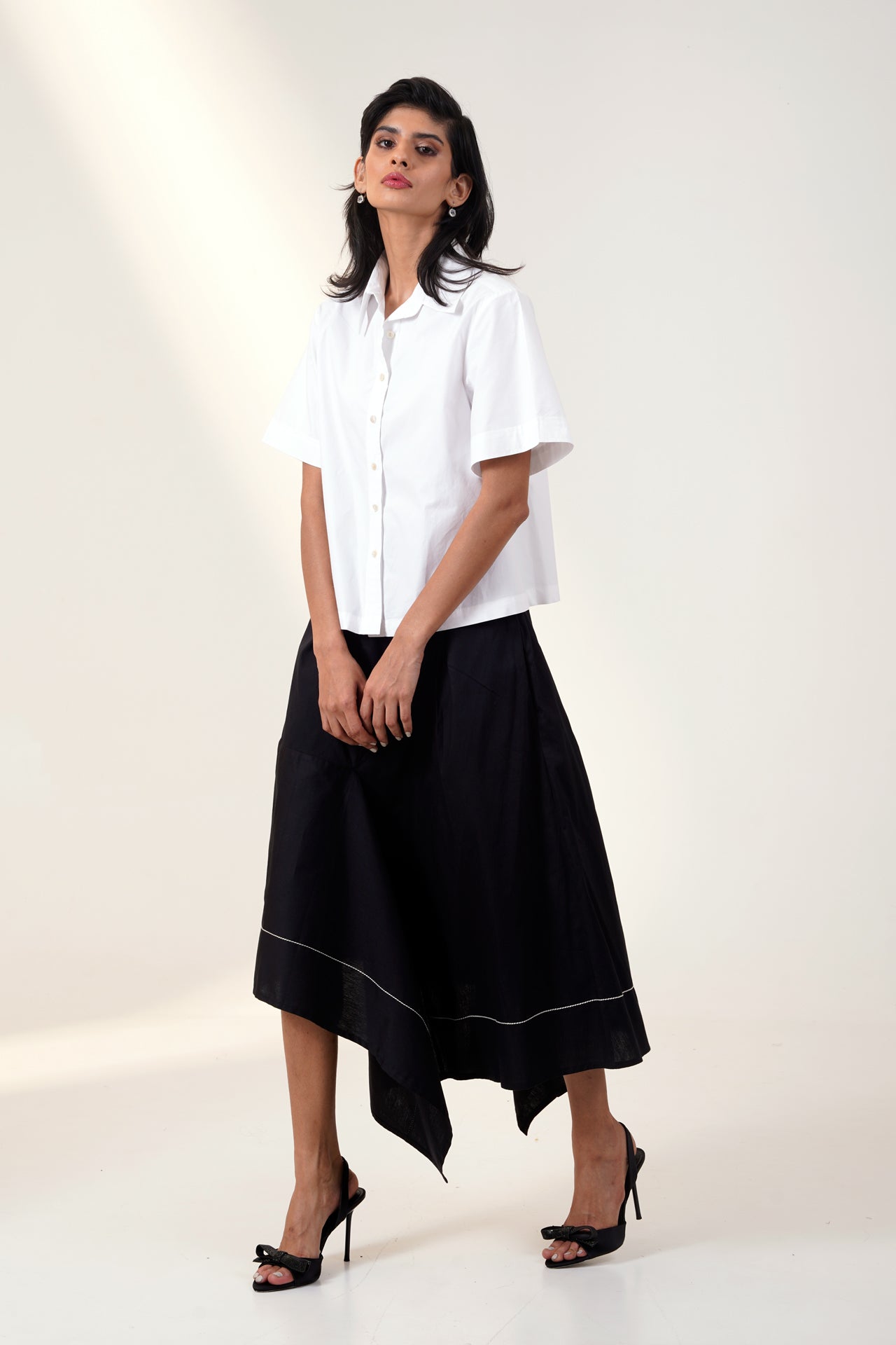 Spade - Shirt With Trapeze Skirt