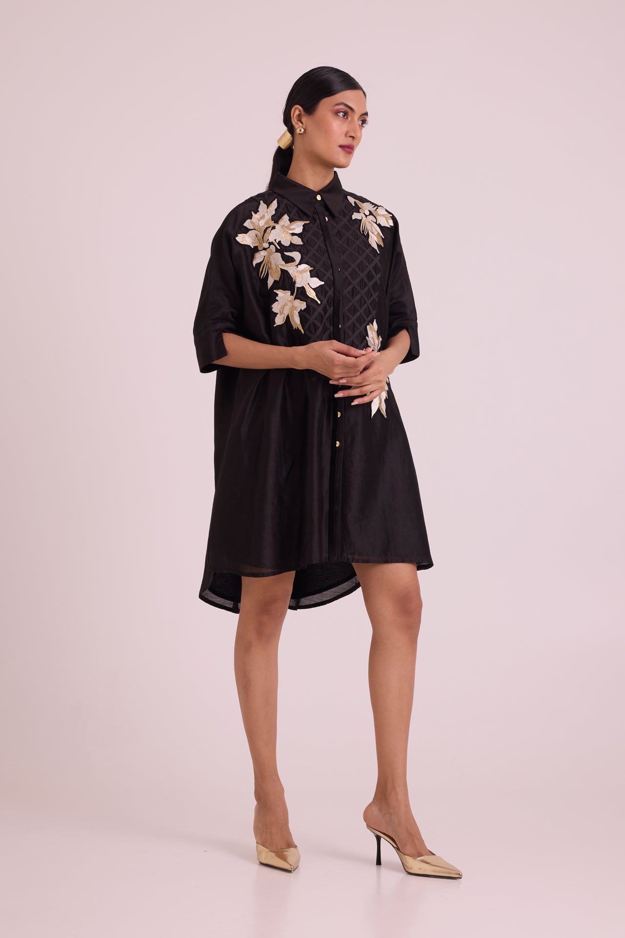 Black Mimi - Framed Shirt Dress