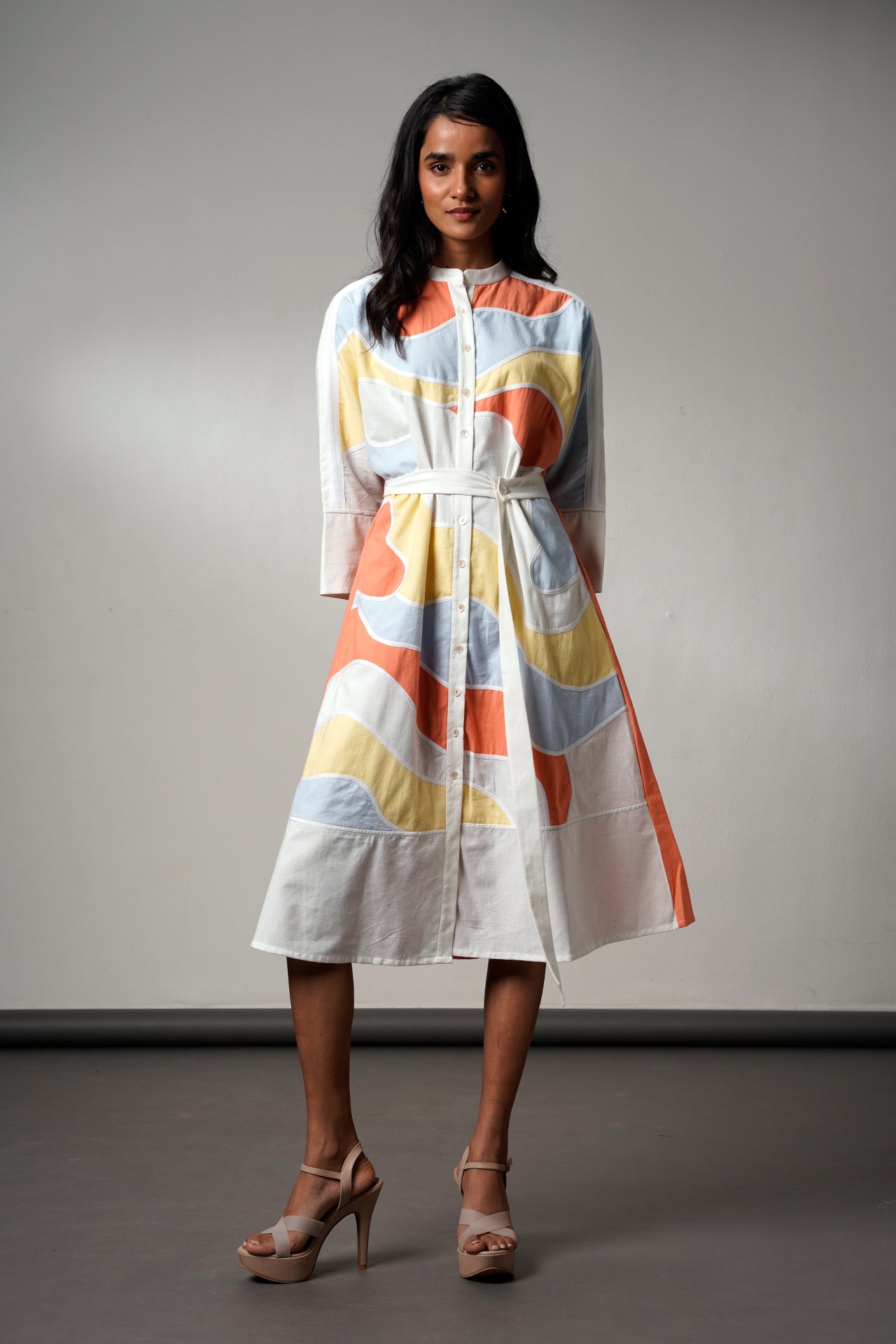 Morado-brushstroke-midi-dress