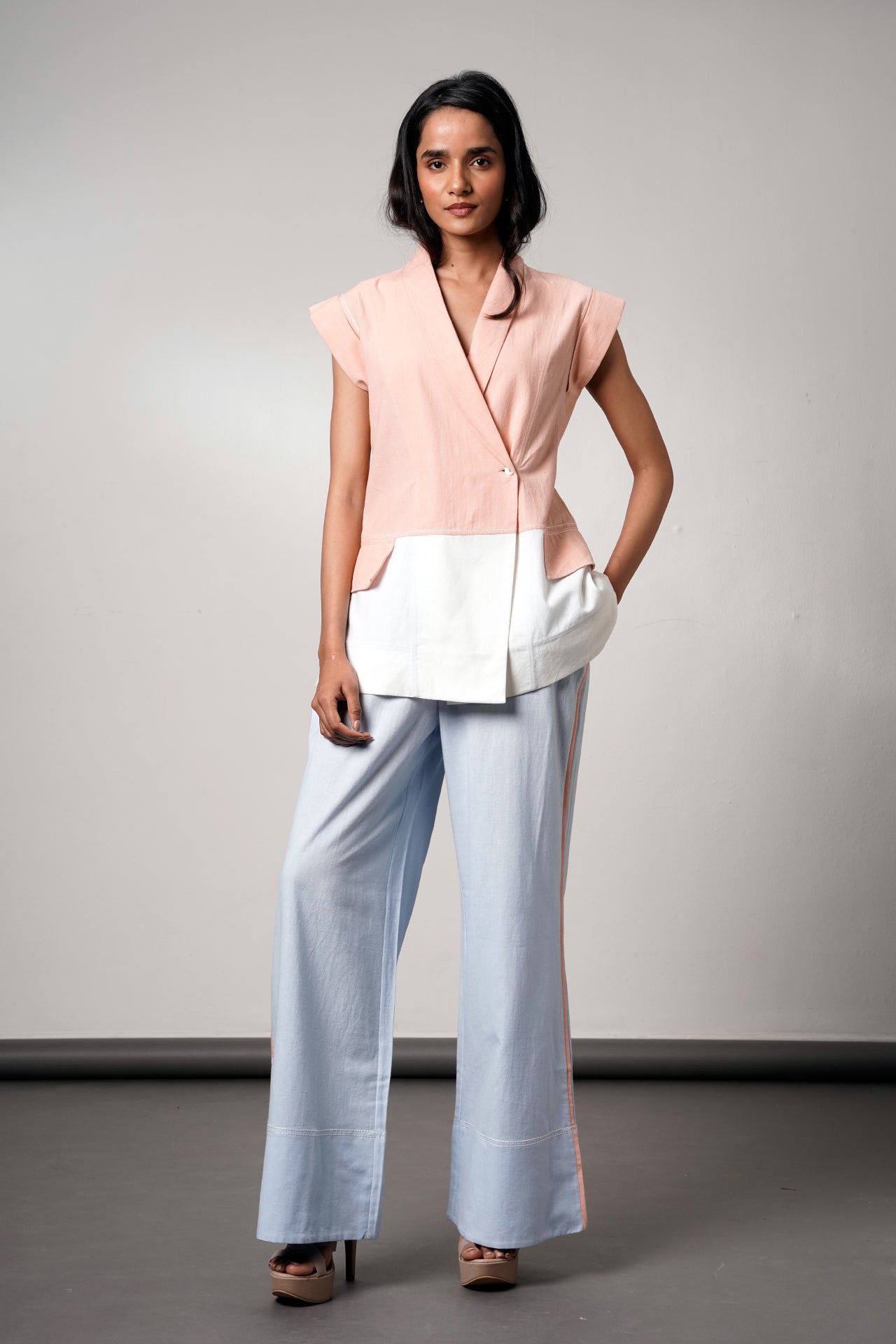 Brisbane – Sandstone Blazer Set