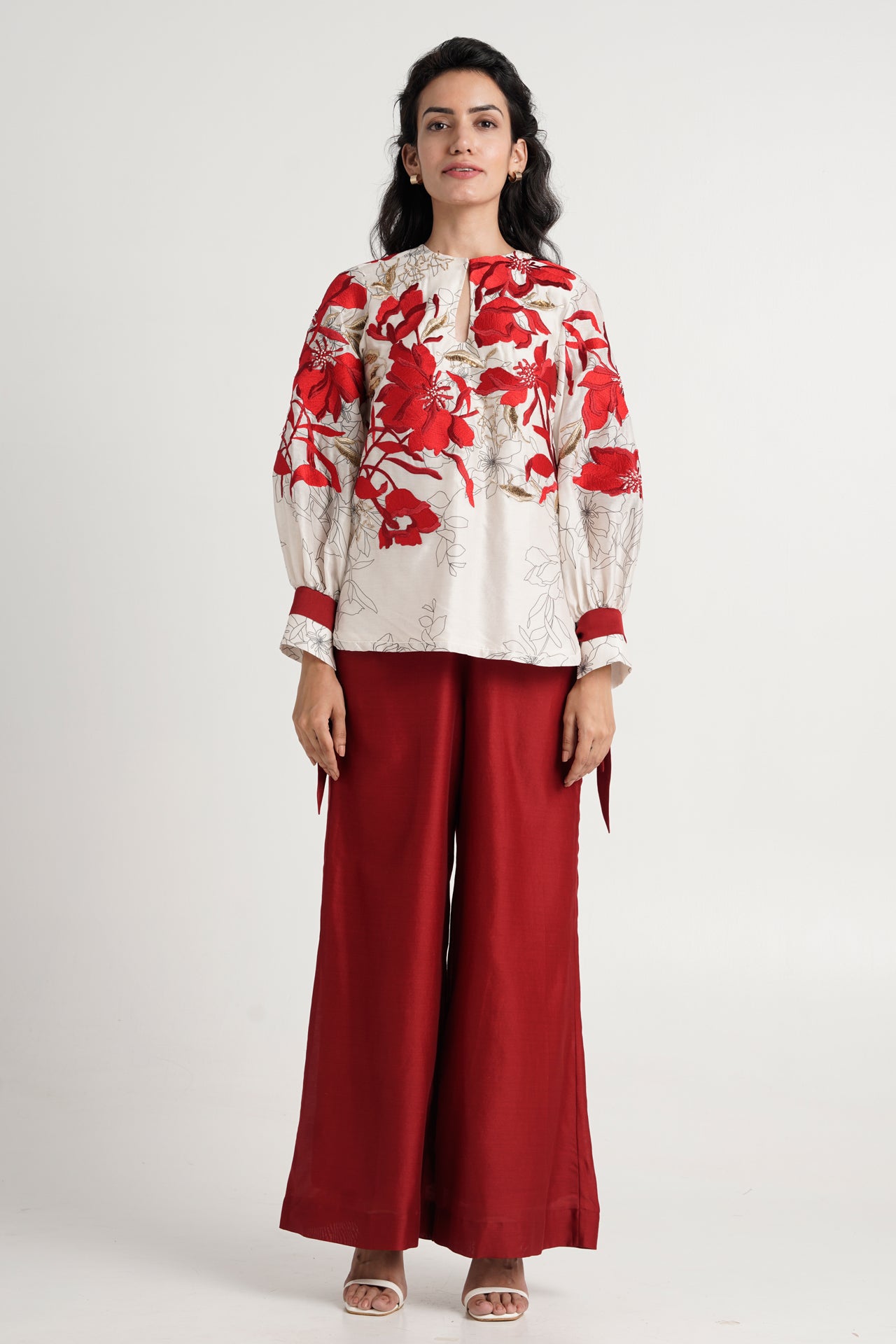 Bloom Top + Wide Leg Pants