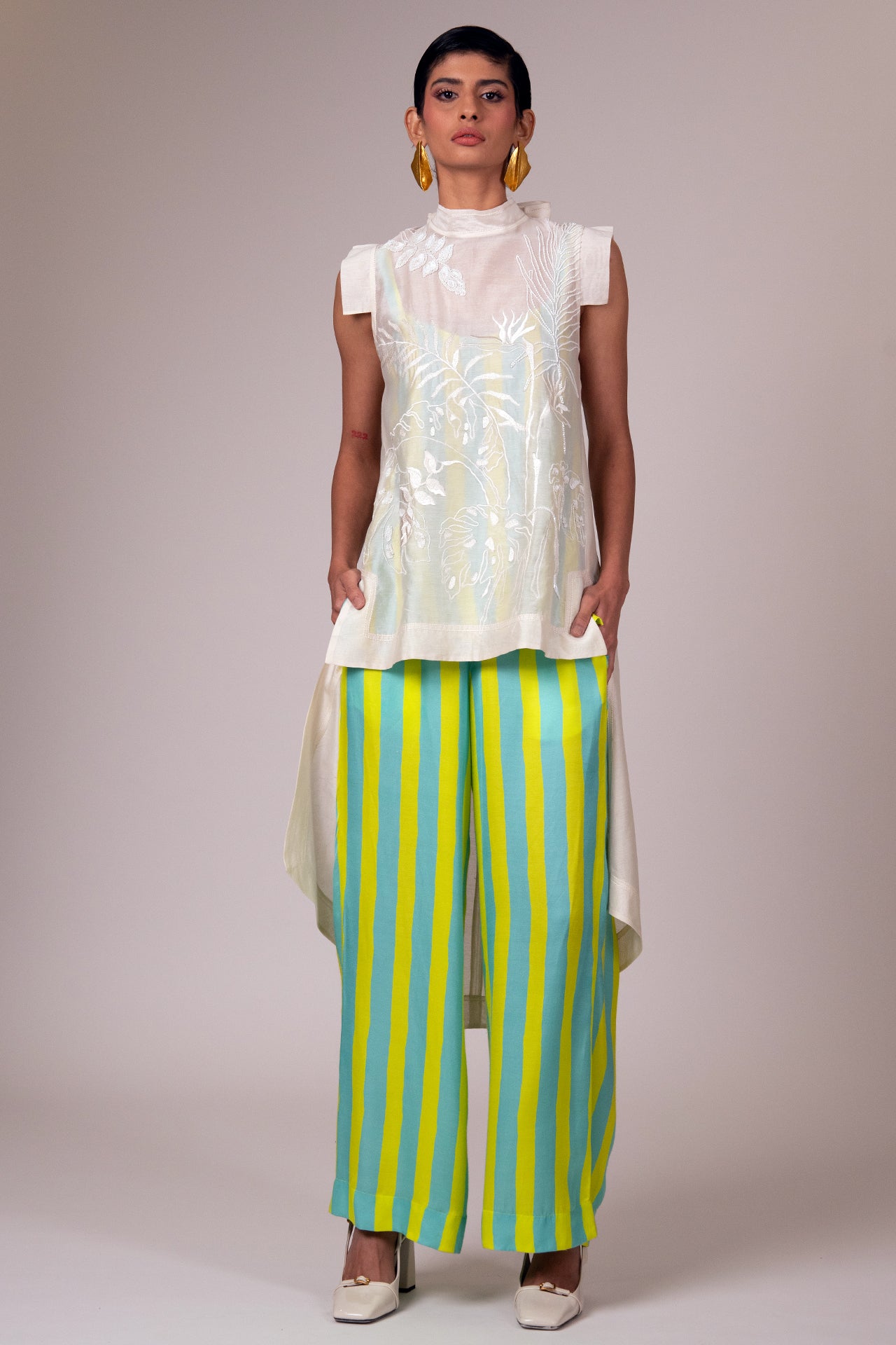 Sheer Sway Top, Slip & Pants