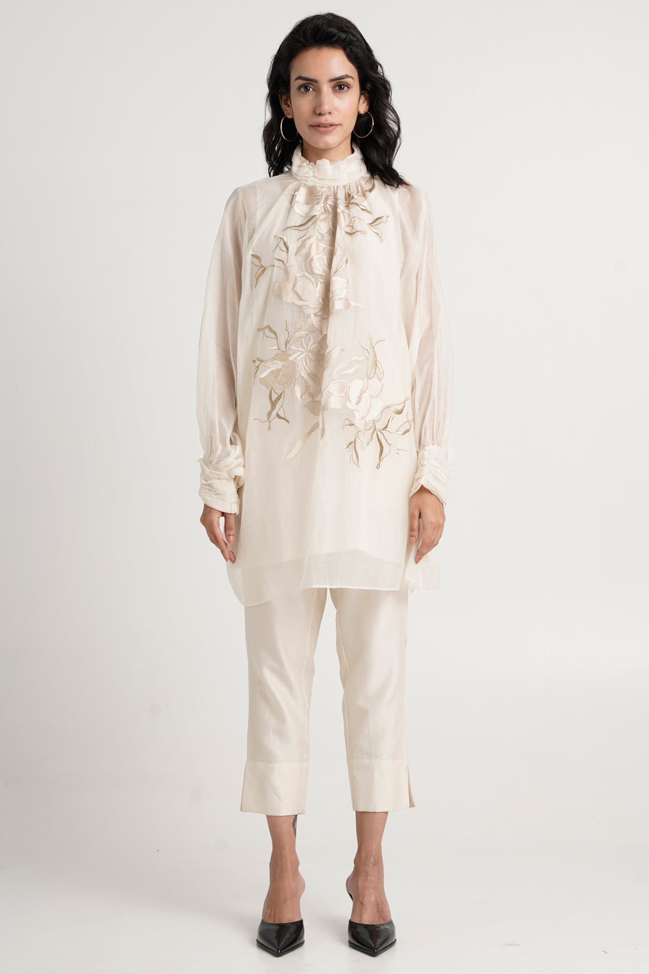 Ivory Beach Tunic Set