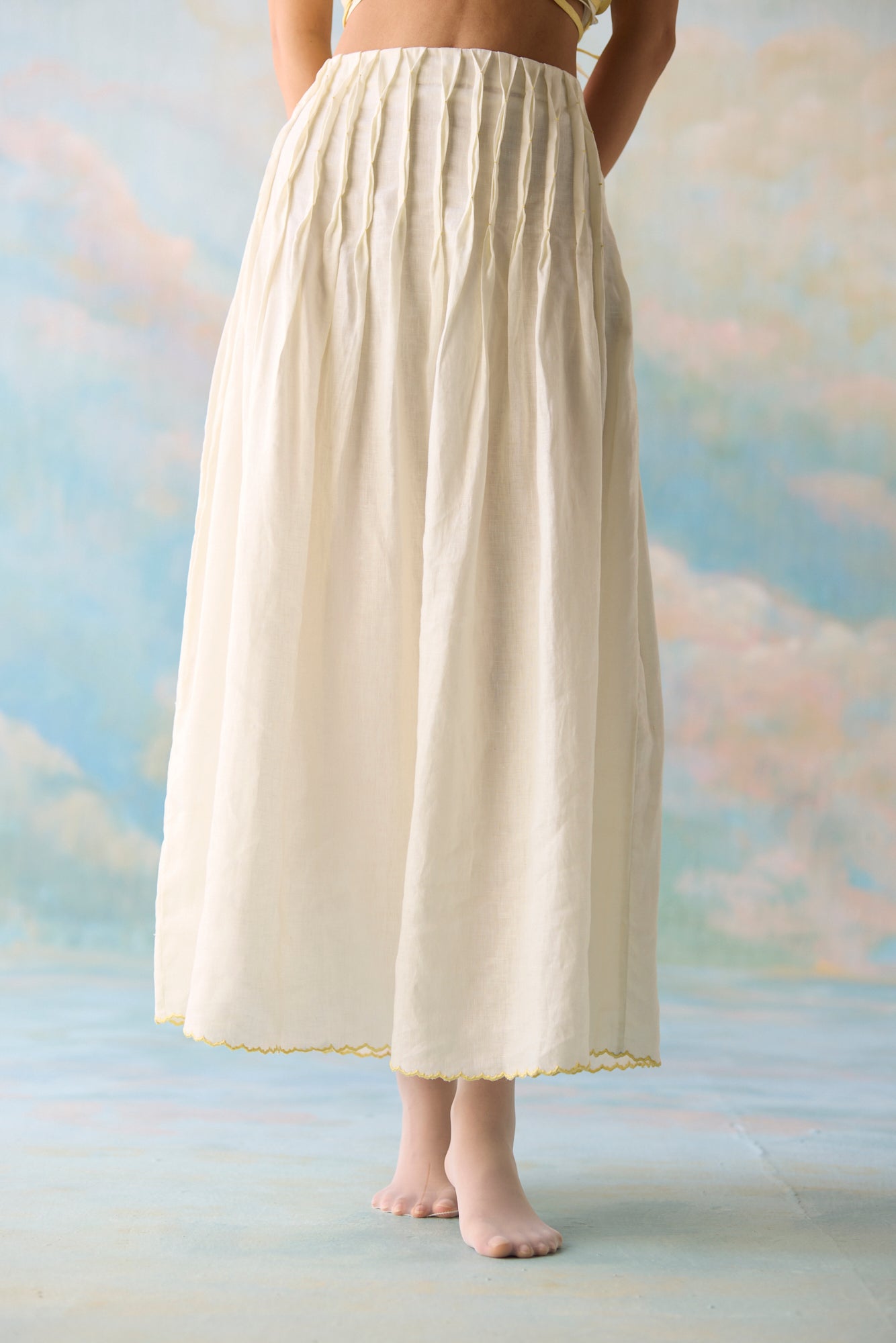 Cloud Smocked Skirt
