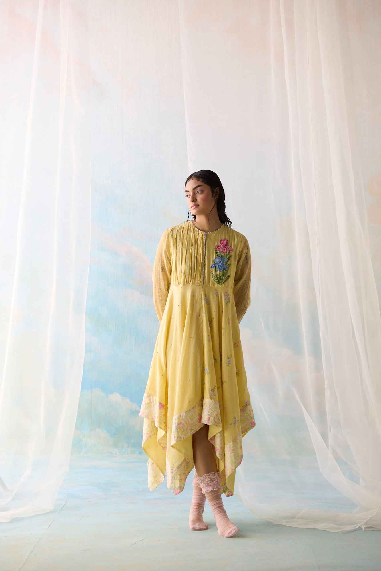 Citrine Flowy Dress