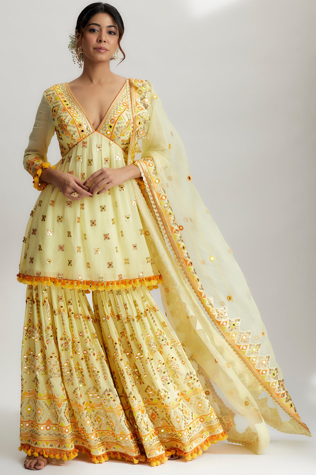 Sophie Peplum with Sharara Set