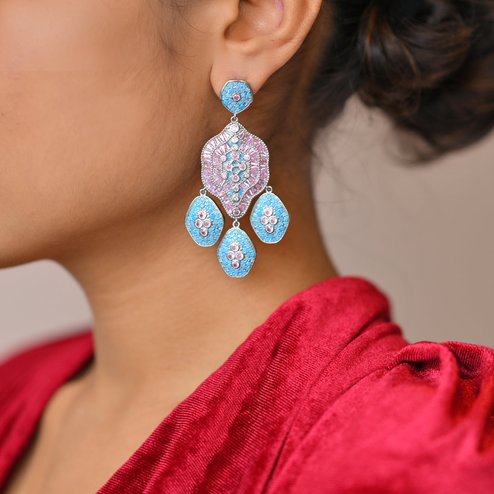 Rainbow Cascade Earrings