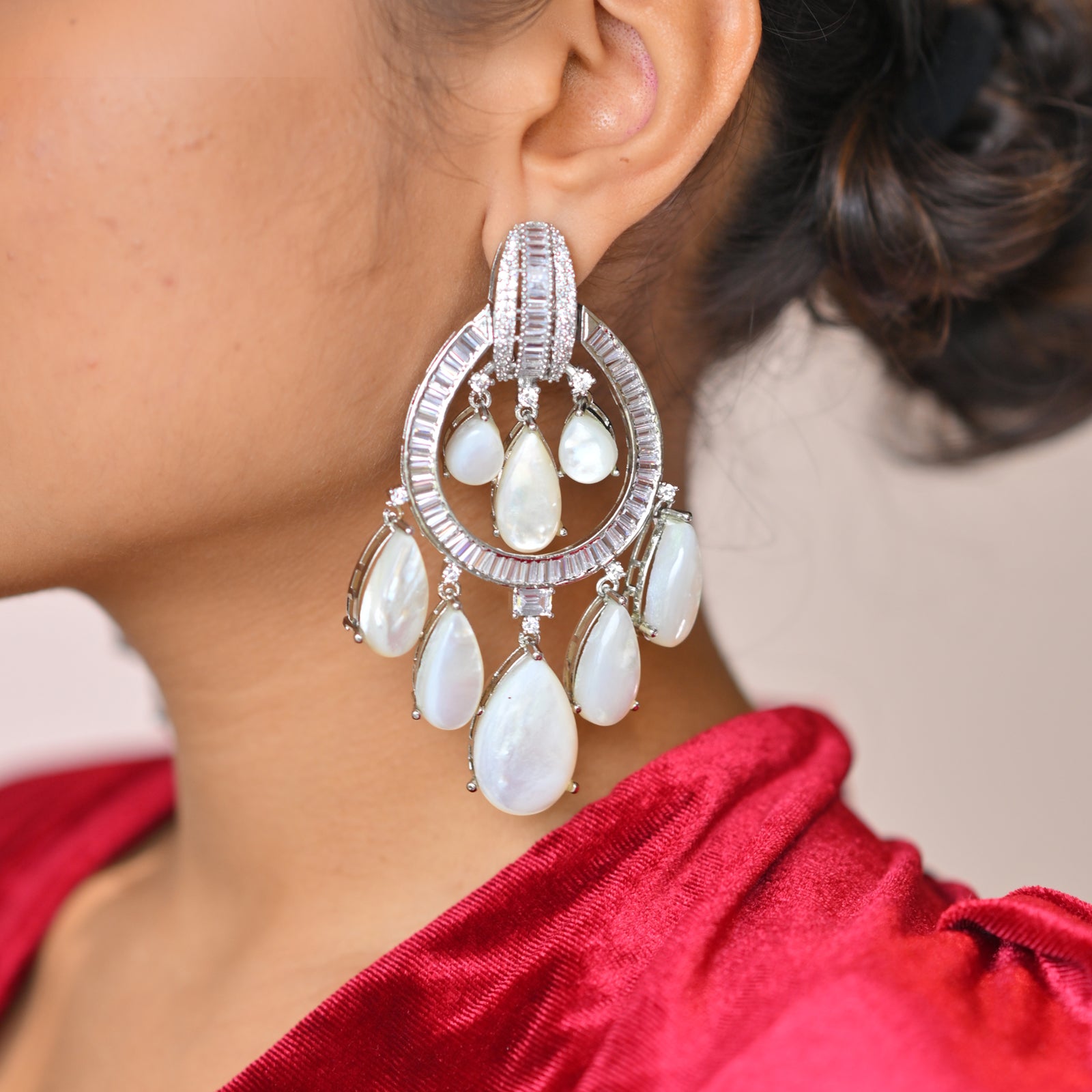 Luxe Radiance Chandeliers- White