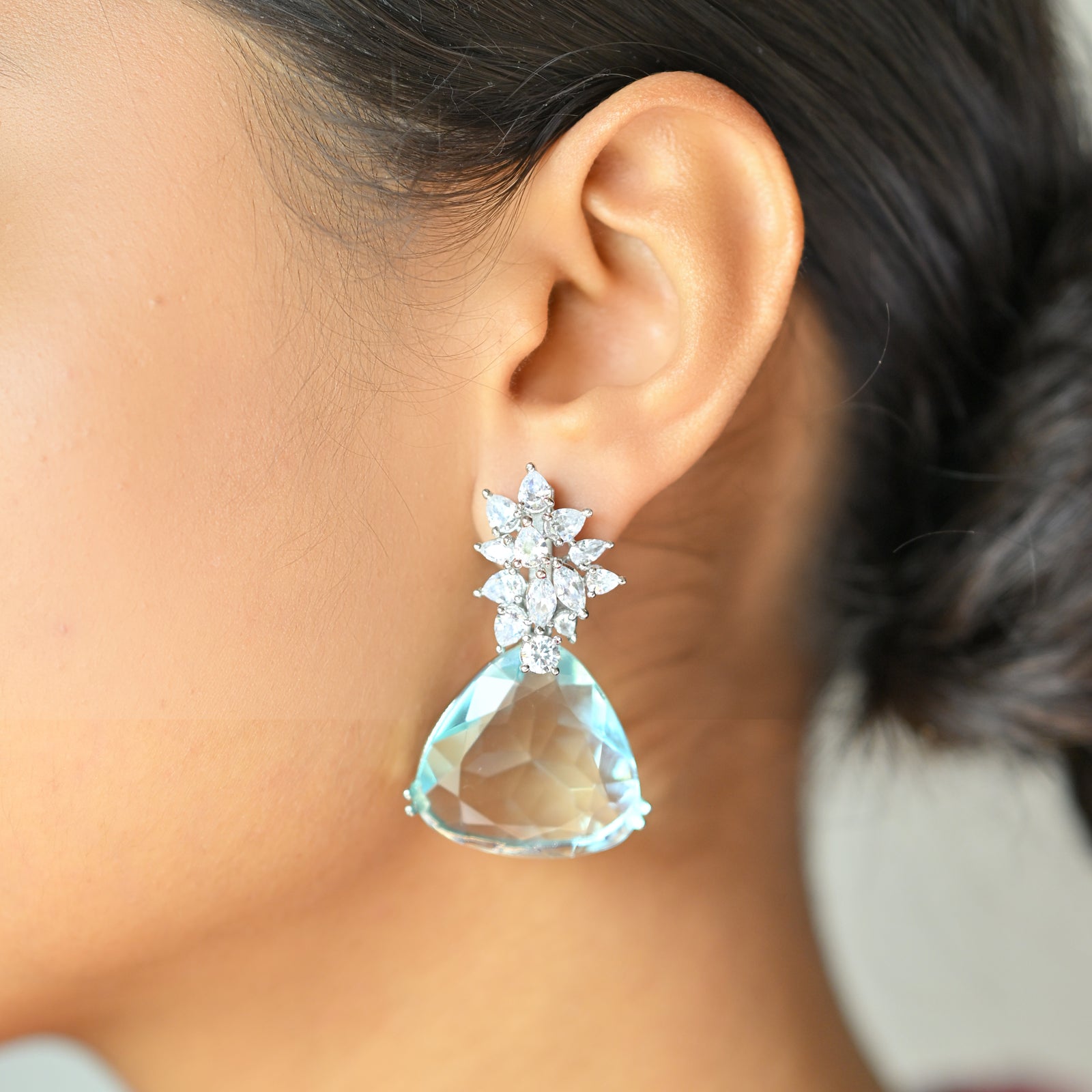 Triangular Drop Earrings