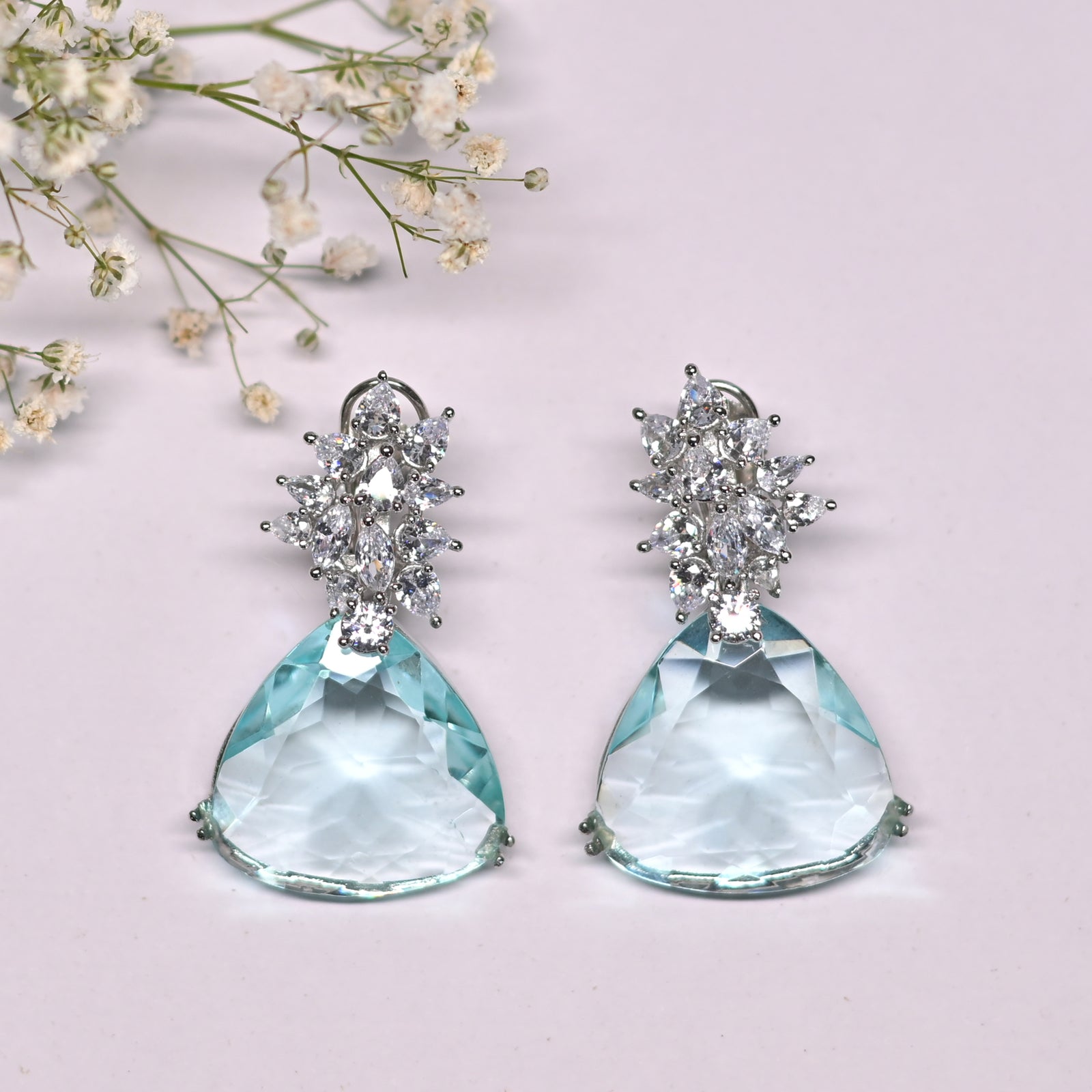 Triangular Drop Earrings