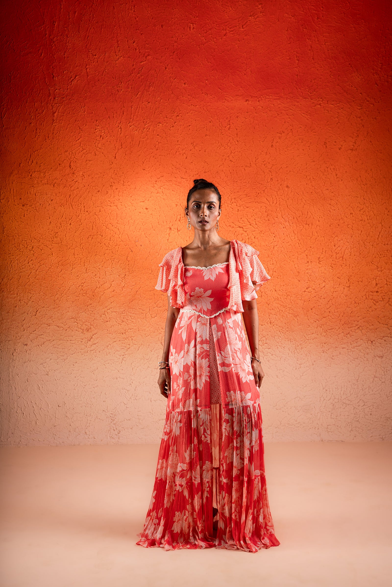 A Printed Layered Maxi In Georgia