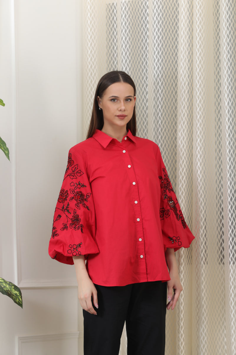 Crimson Red Co-Ord Set Is Your Perfect Day-To-Evening Statement Piece