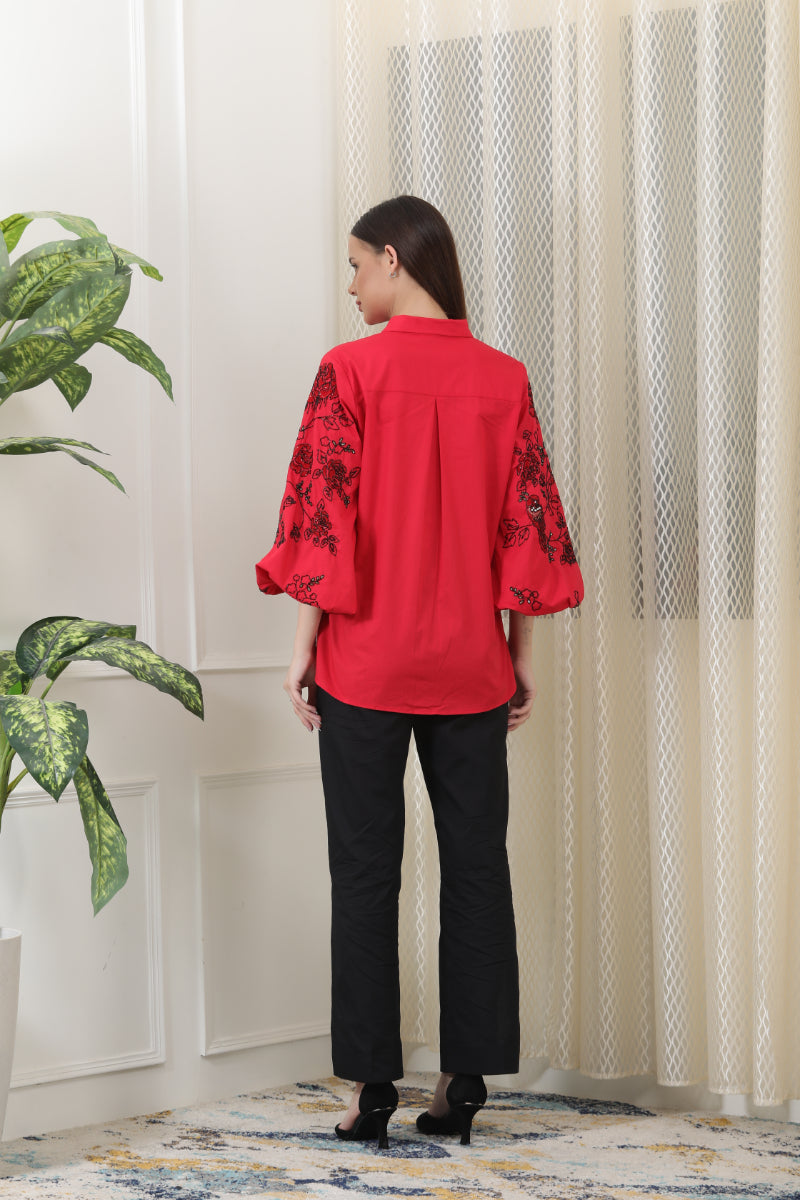 Crimson Red Co-Ord Set Is Your Perfect Day-To-Evening Statement Piece