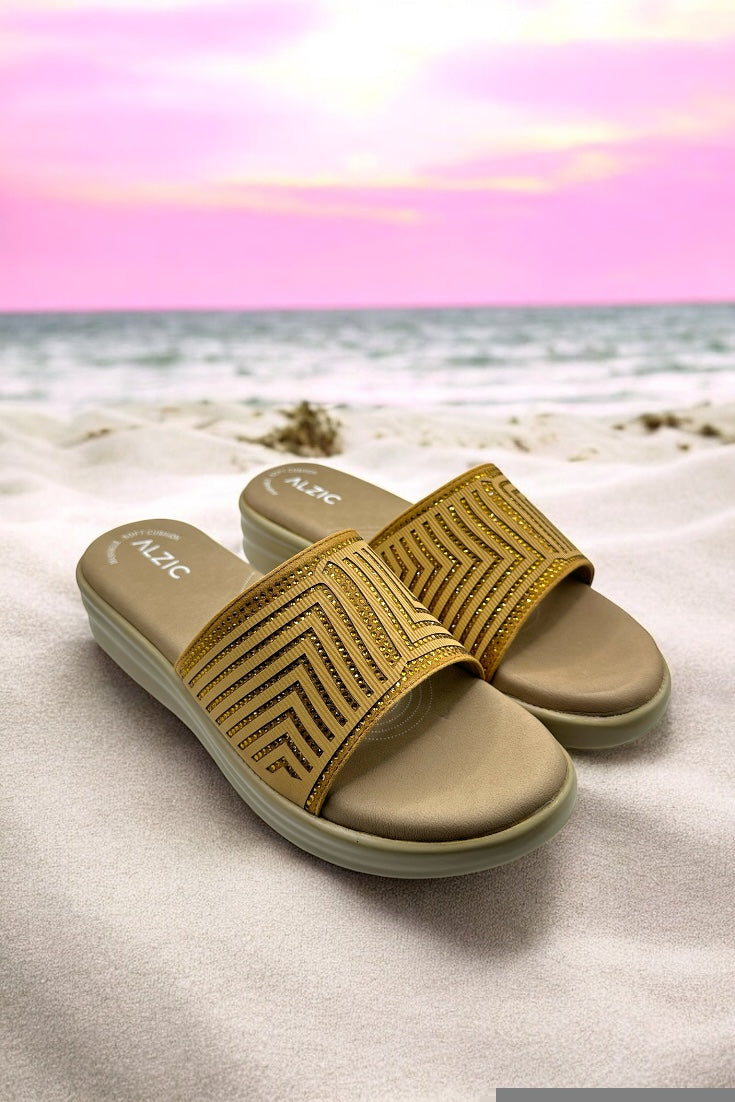 Women Dr. Comfort Wedge Slides.