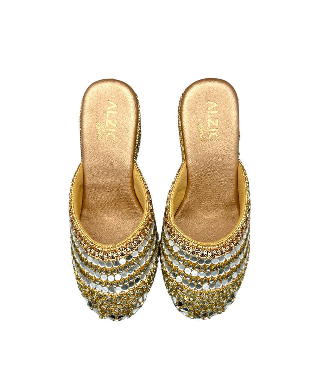 Royal Sparkle Embellished Wedges