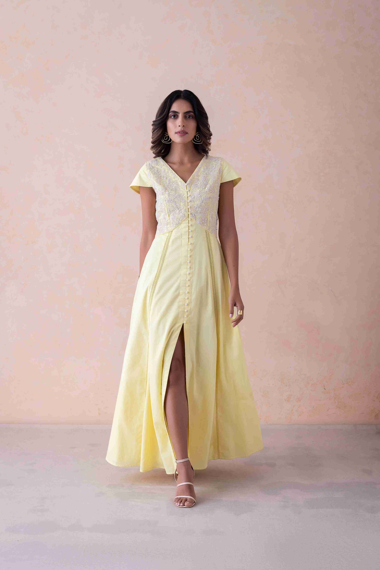 Elegance Dress dori work and hand embroidery.