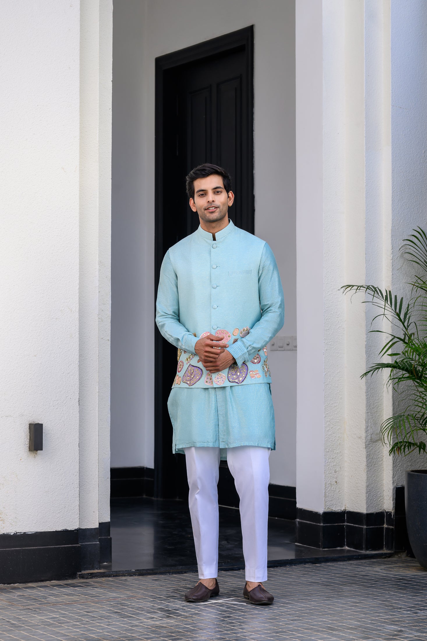 Gardenia Highlighted Apllique Bundi Full Set