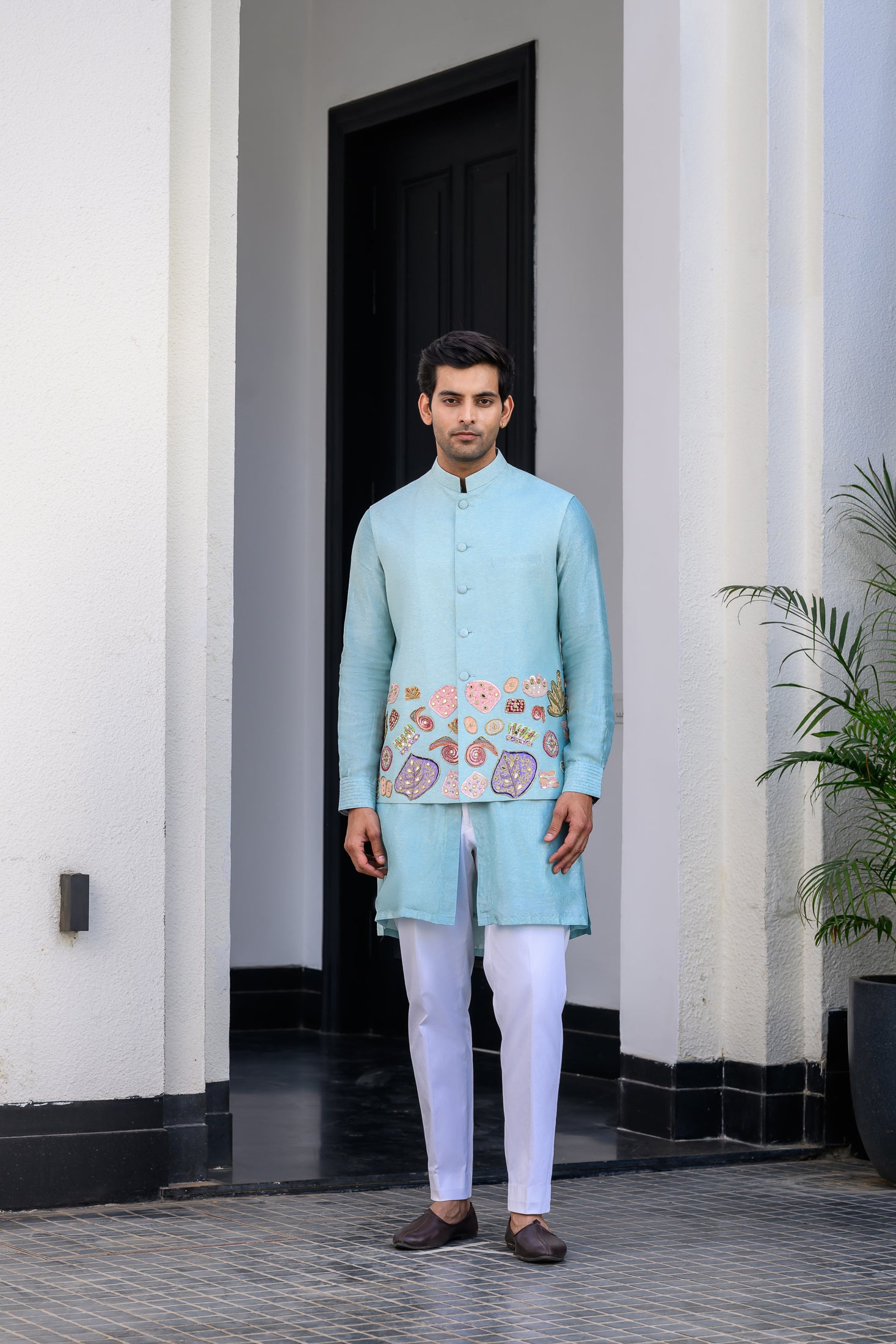 Gardenia Highlighted Apllique Bundi Full Set