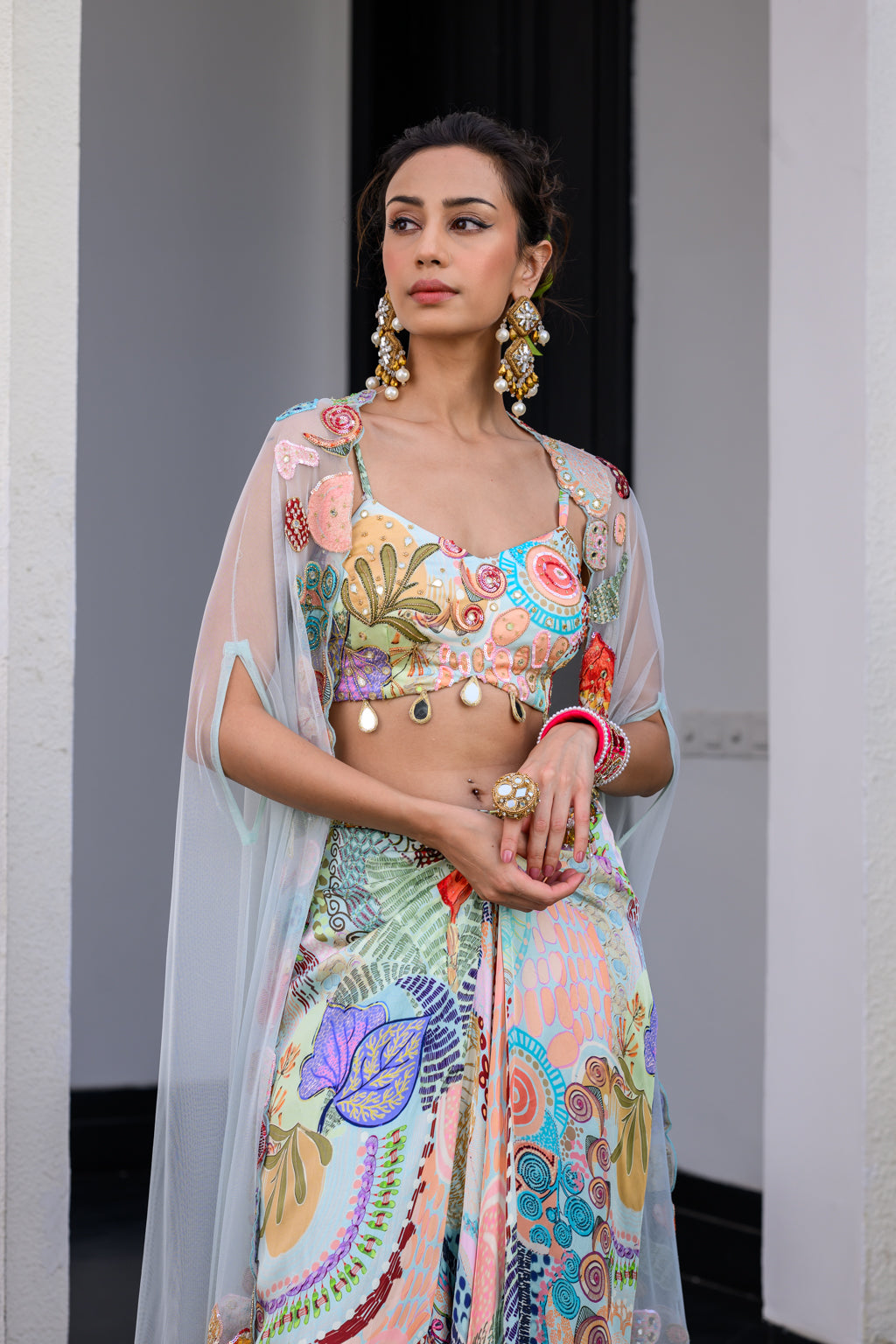 Gardenia Dhoti Skirt Set