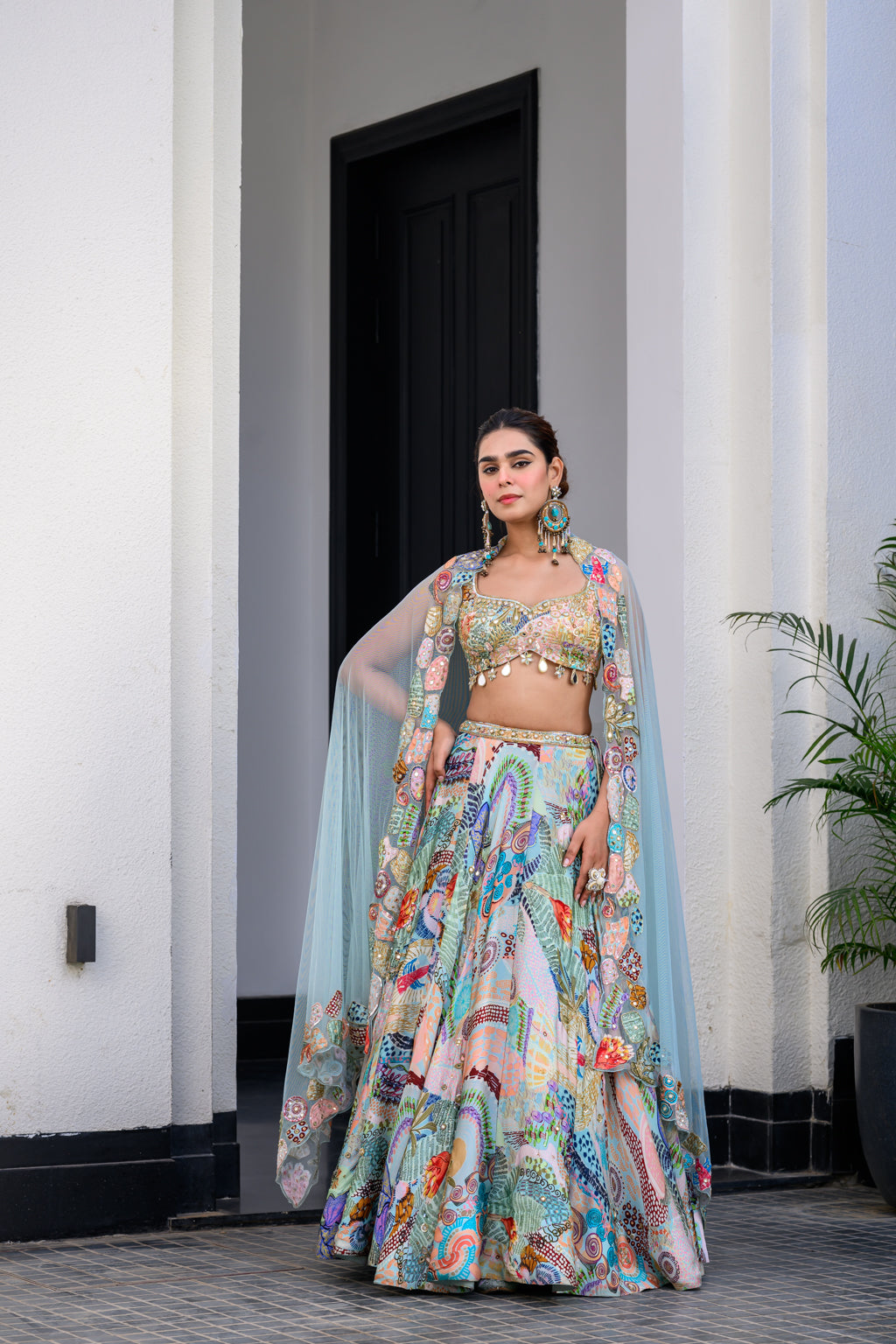 Gardenia Highlighted Lehenga Set