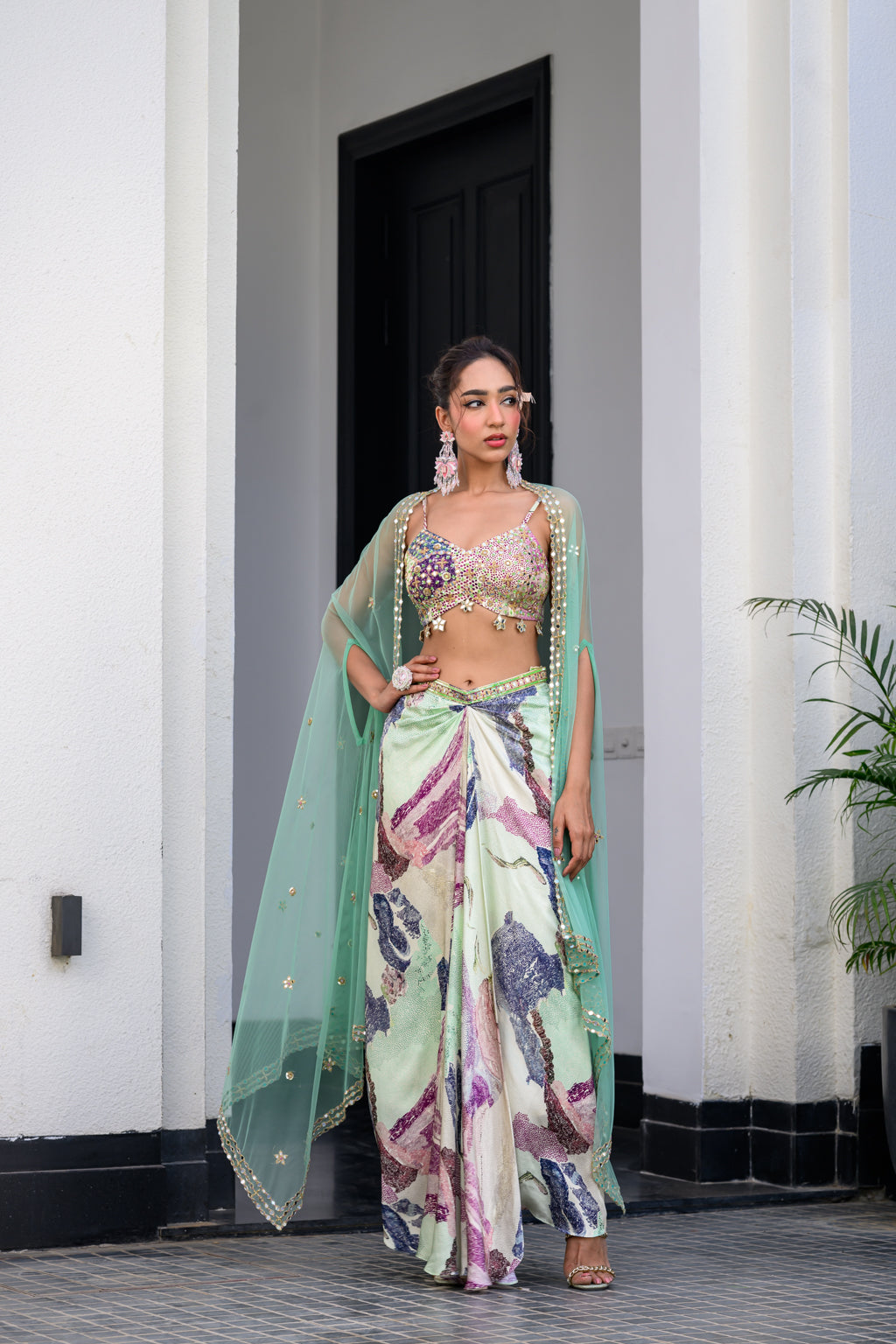 Eden Highlight Bralette With Mirror Work