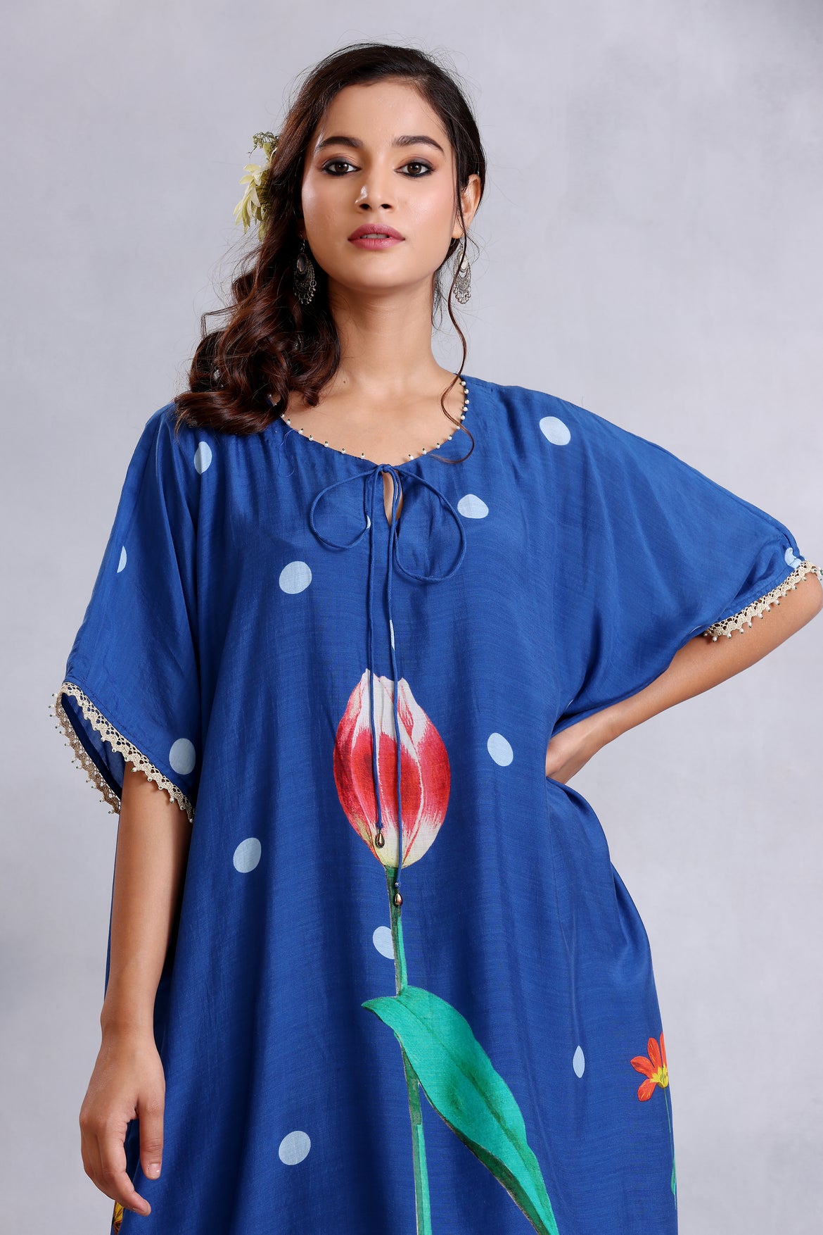 Electric Blue anti fit kurta