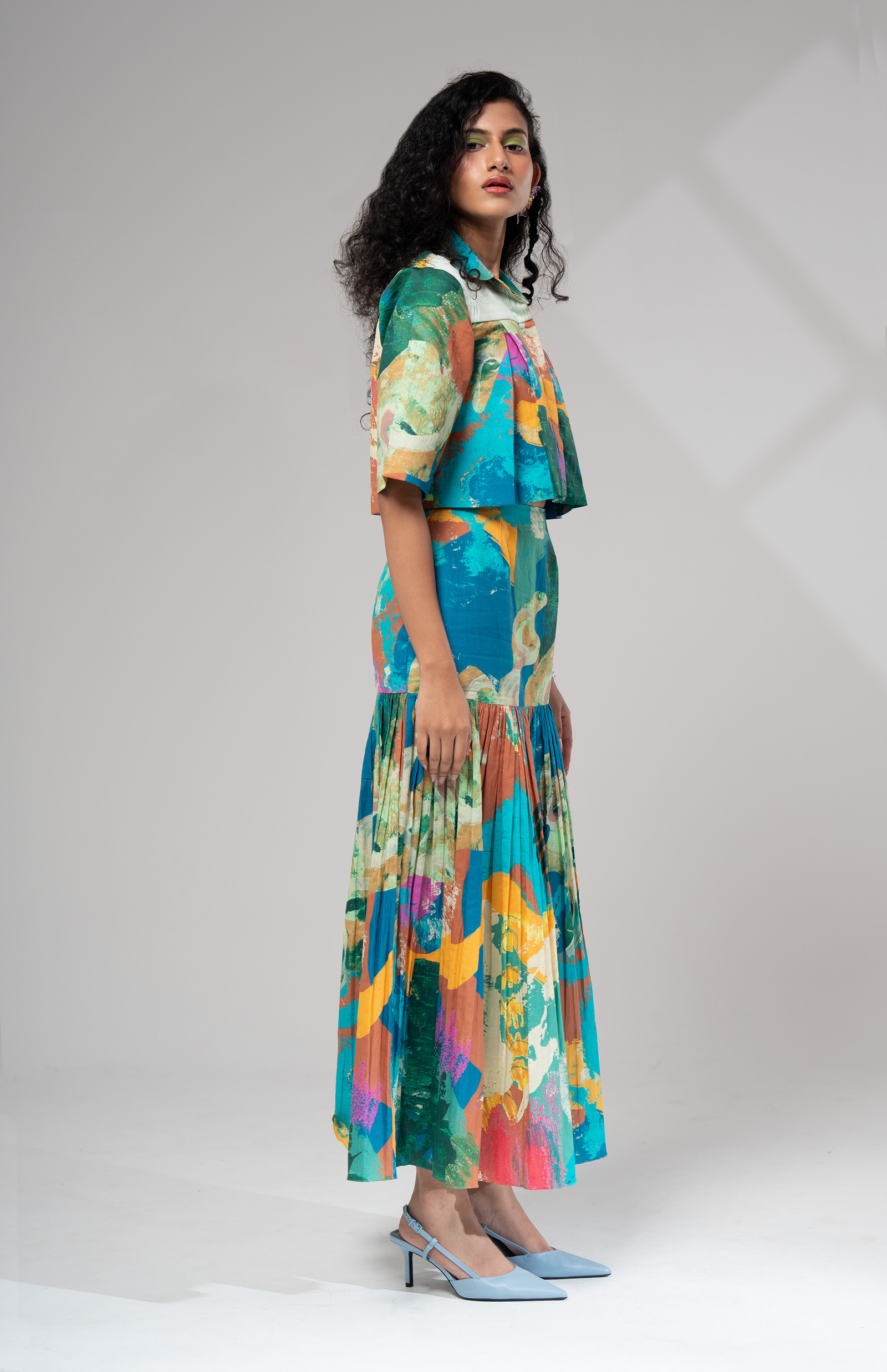 Bay Pleated Skirt Set