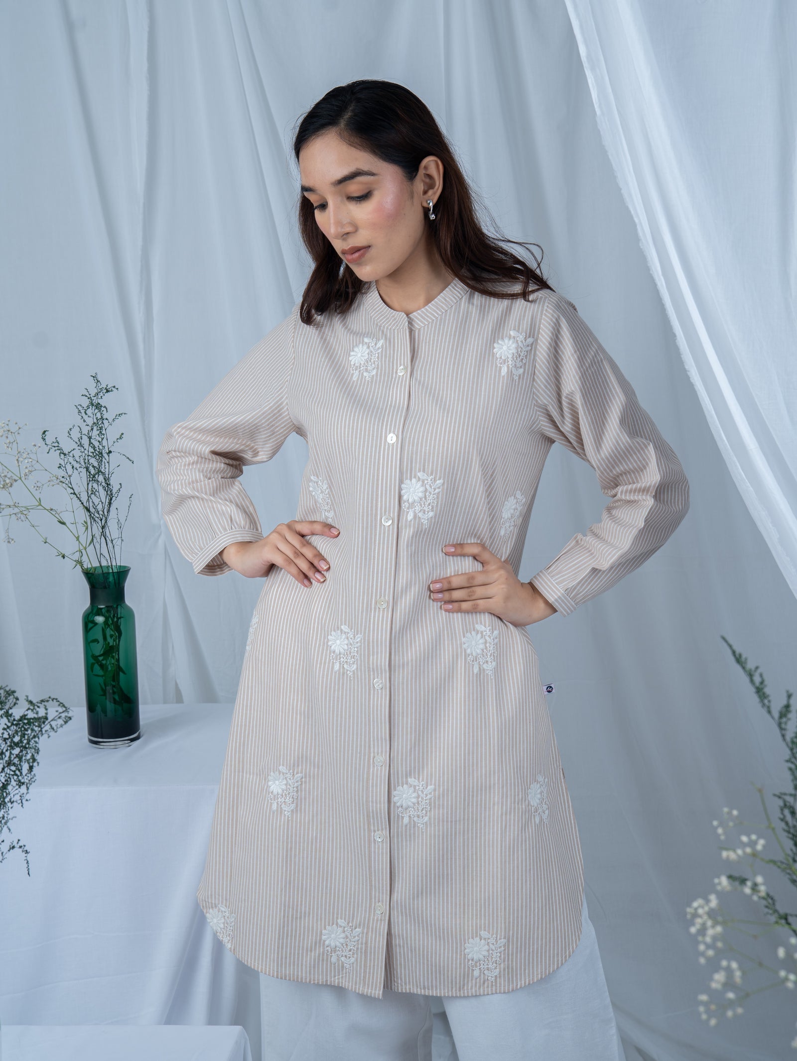 SS-2441 Beige Stripe