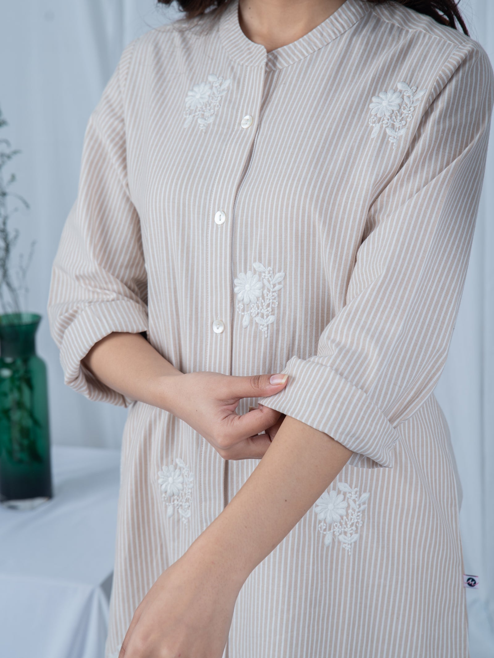 SS-2441 Beige Stripe