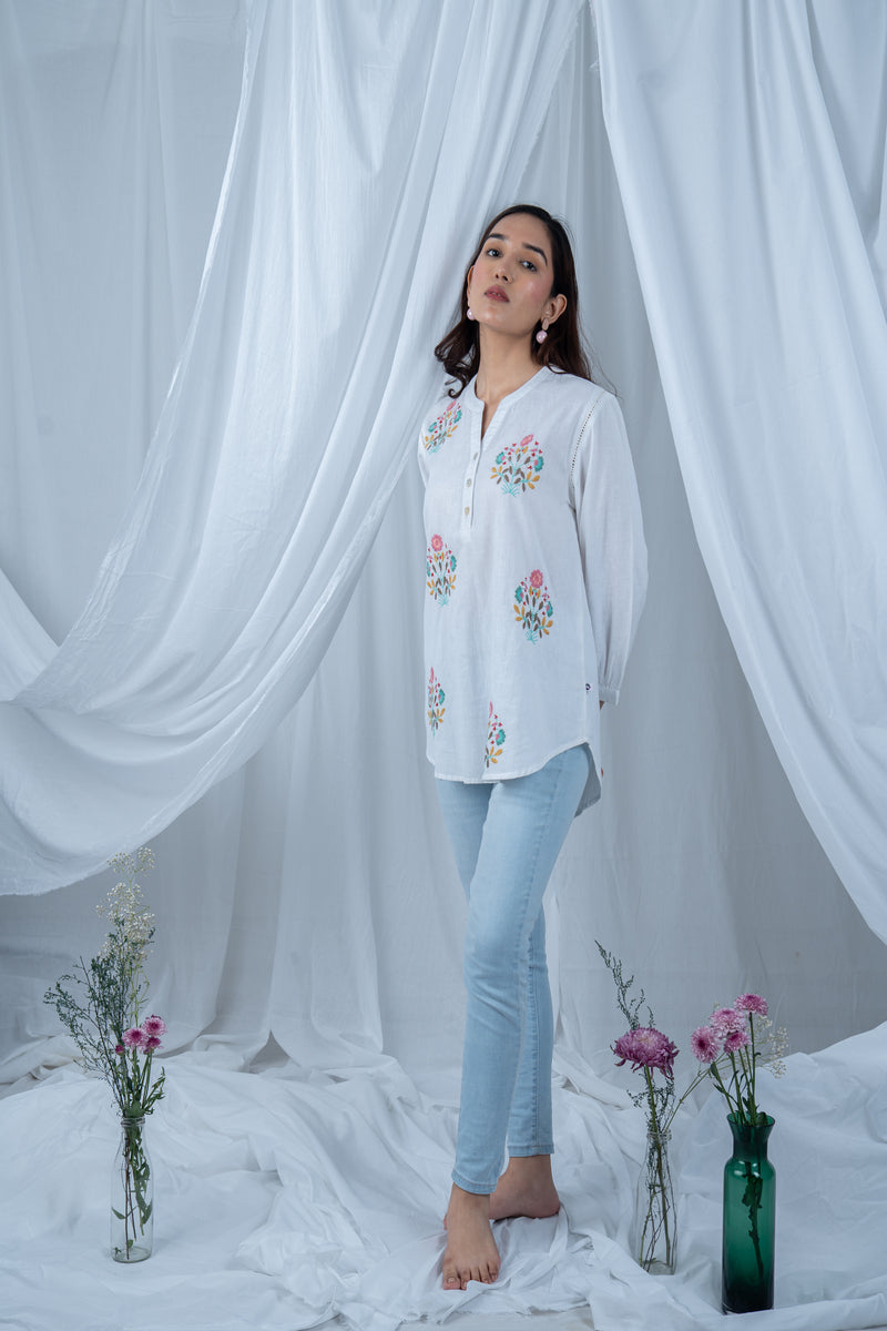 Simple Summer Vibes In Our Cotton Tops With Embroidery