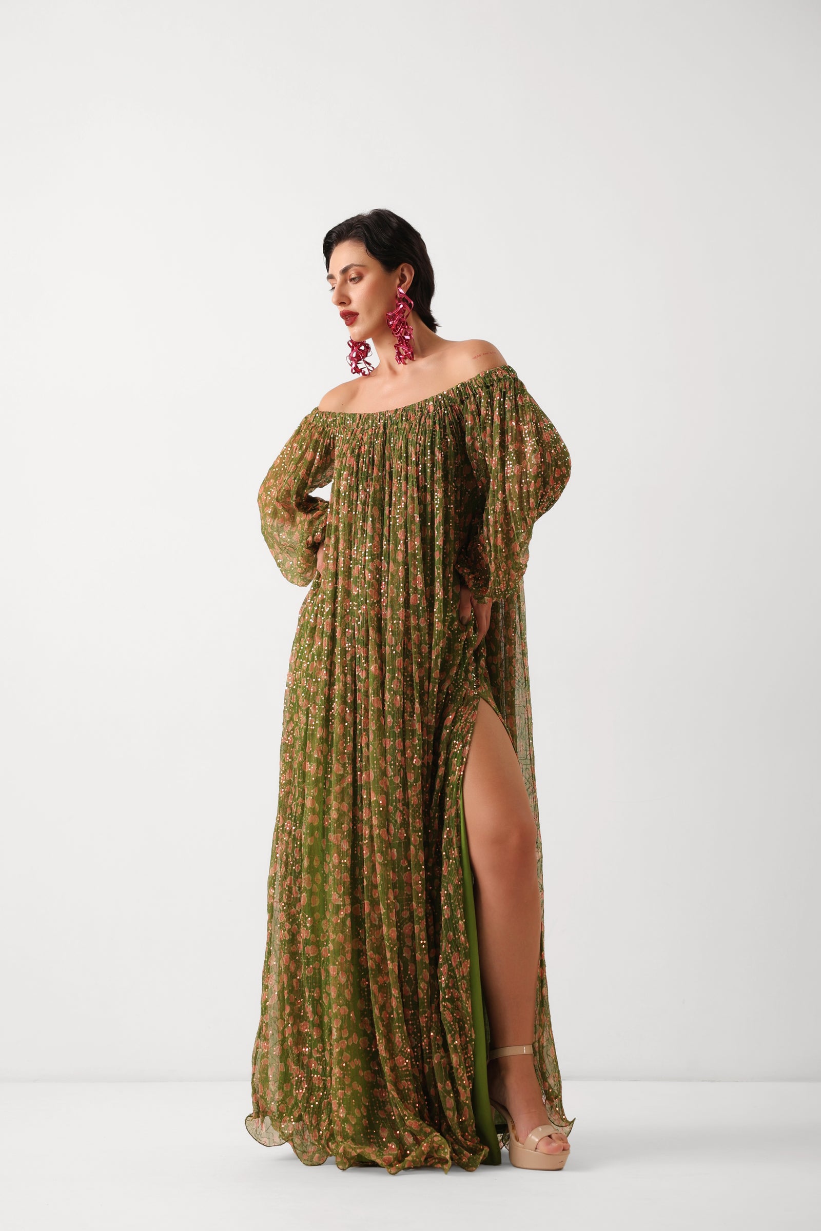The Avacado Green Eden Garden Maxi