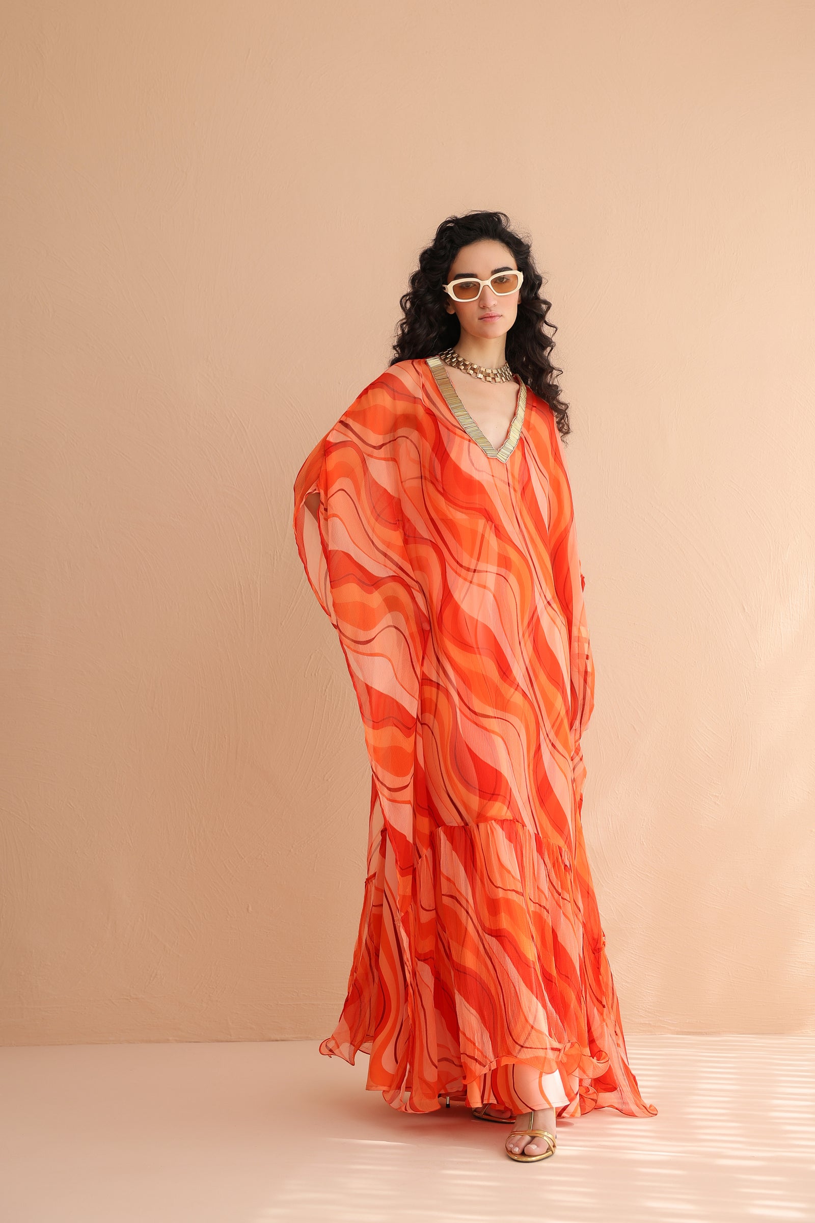 Sunset tier kaftaan & dress set