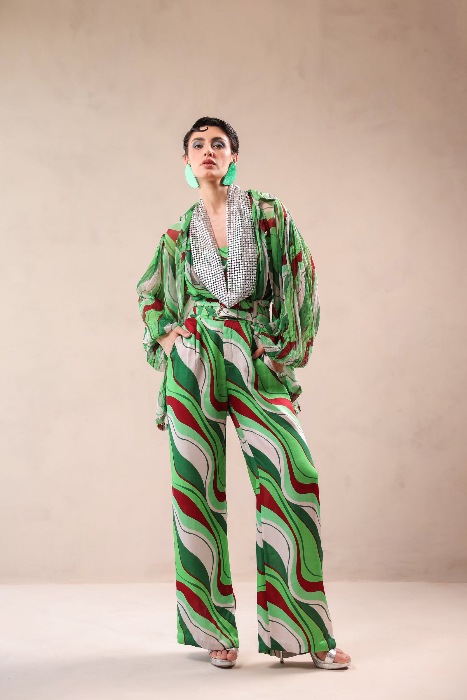 The all green co-ord set