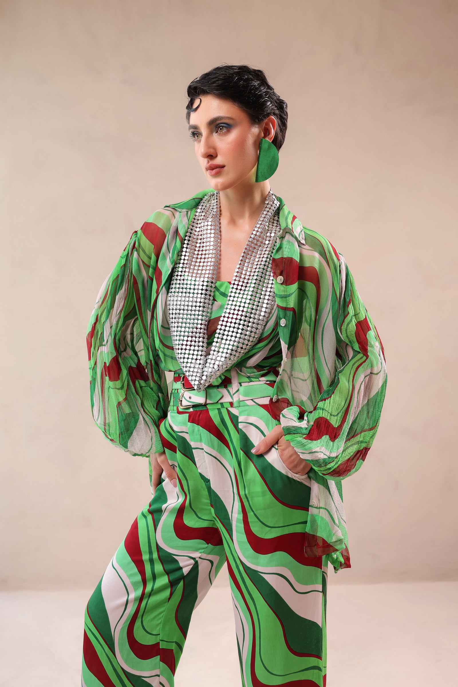 The all green co-ord set