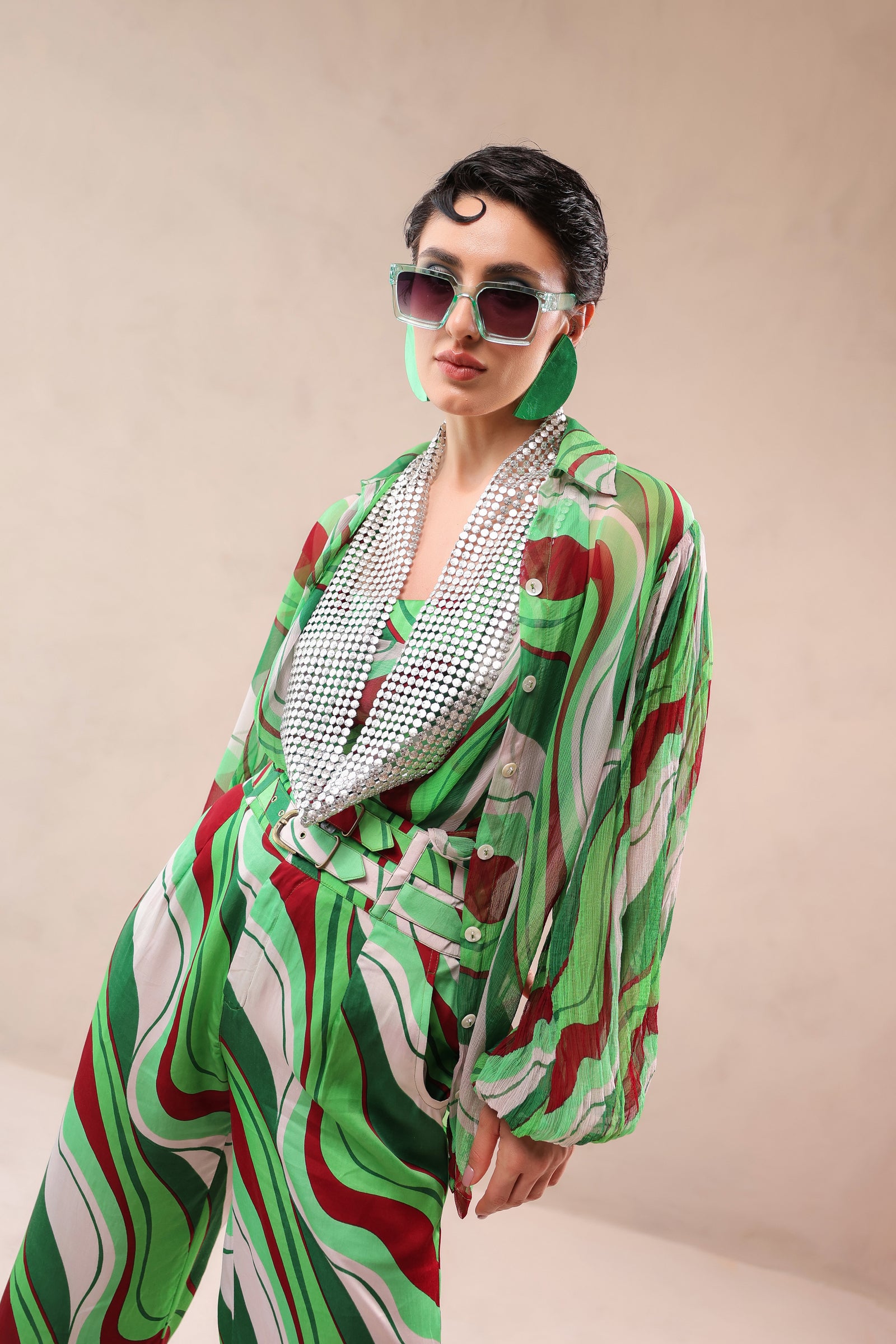 The all green co-ord set