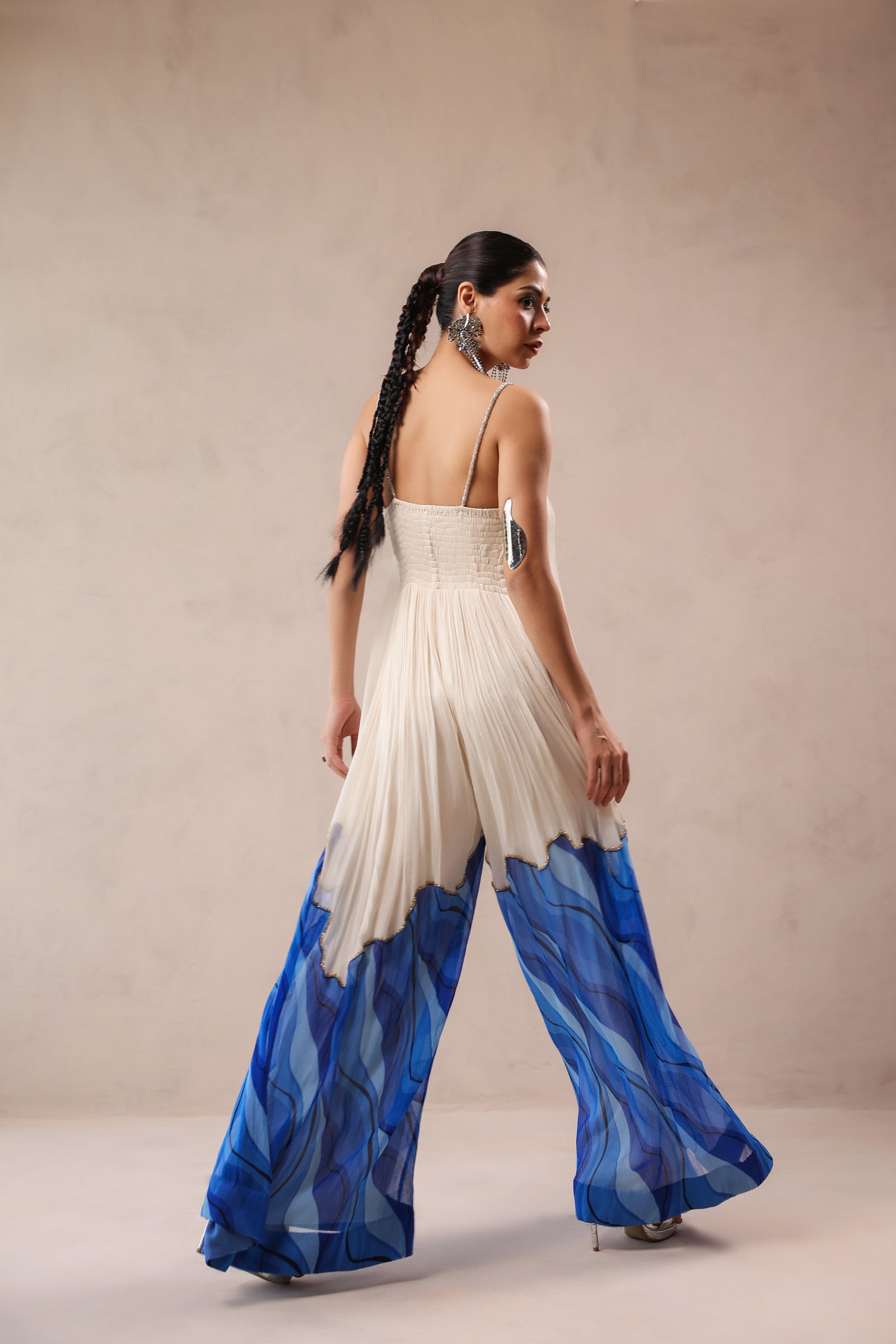 The L.A Bling Mirror ruched jumpsuit