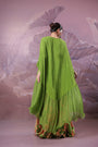 The  Avacado Green Chakarborty gotaphool kaftaan set