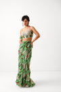 The lush green lehar saree with corset blouse