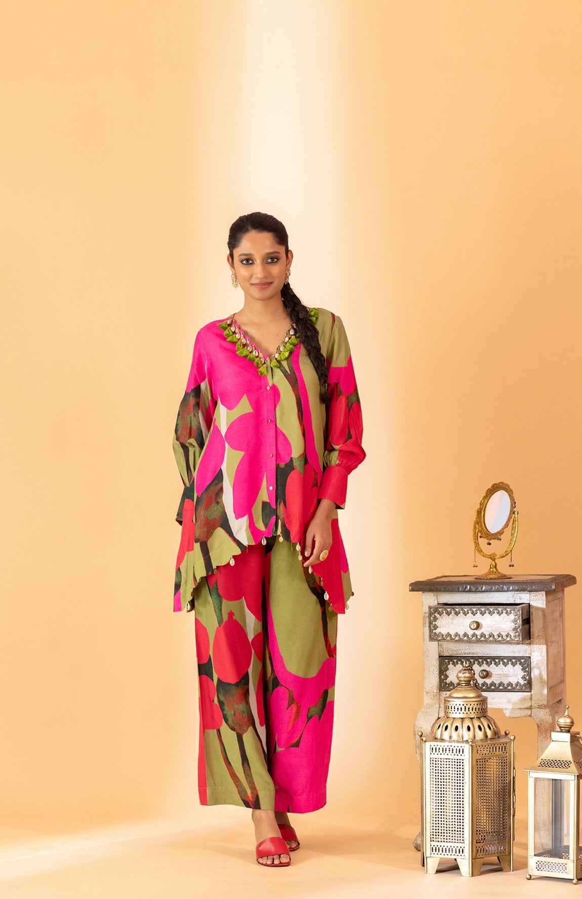 A Multi Color Printed Co-Ord Set