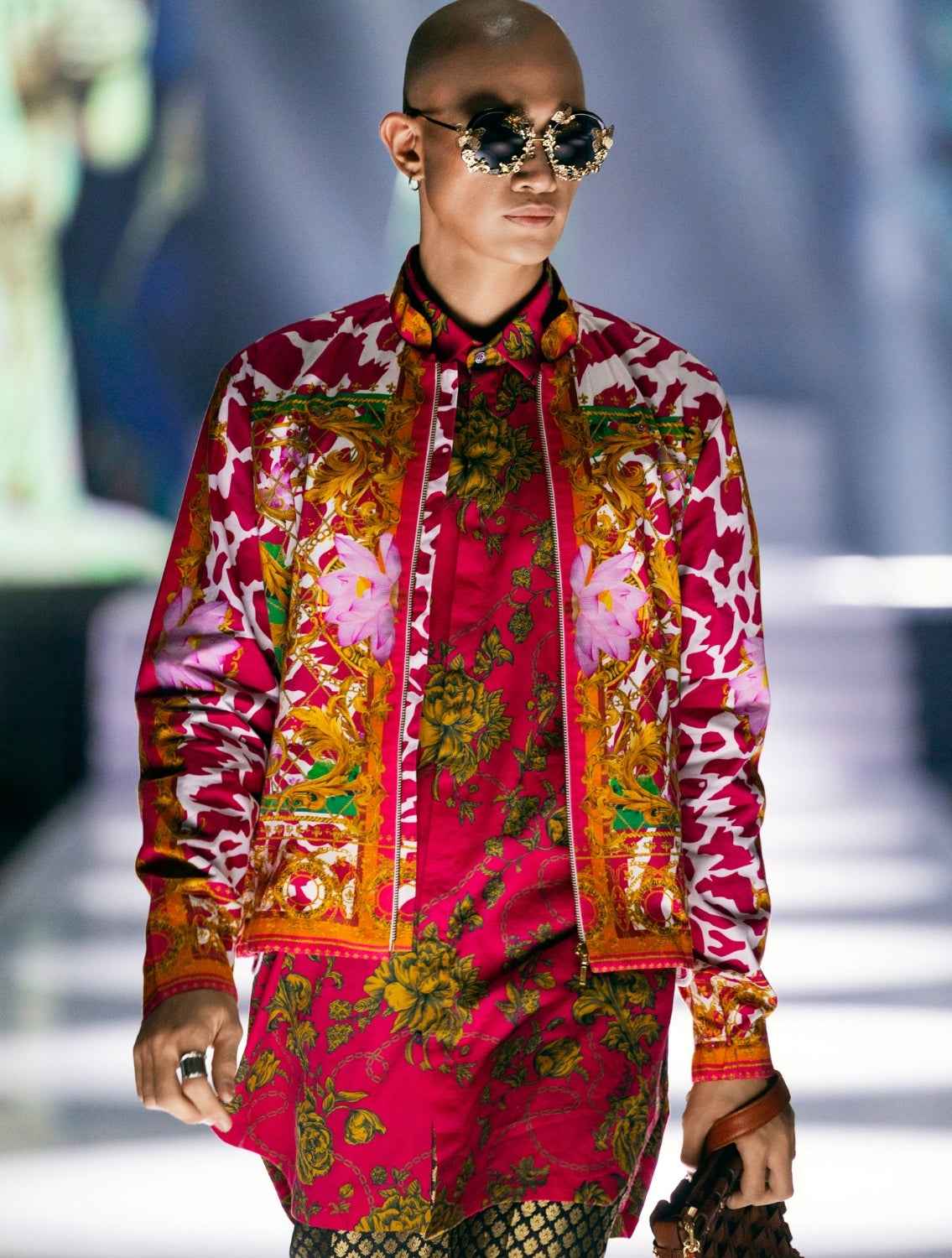 Gillard Engineered Printed Bomber Jacket