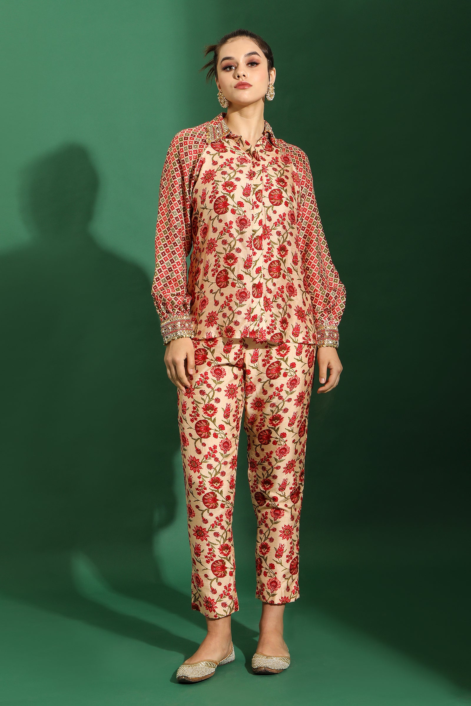 Chintze printed co-ord set