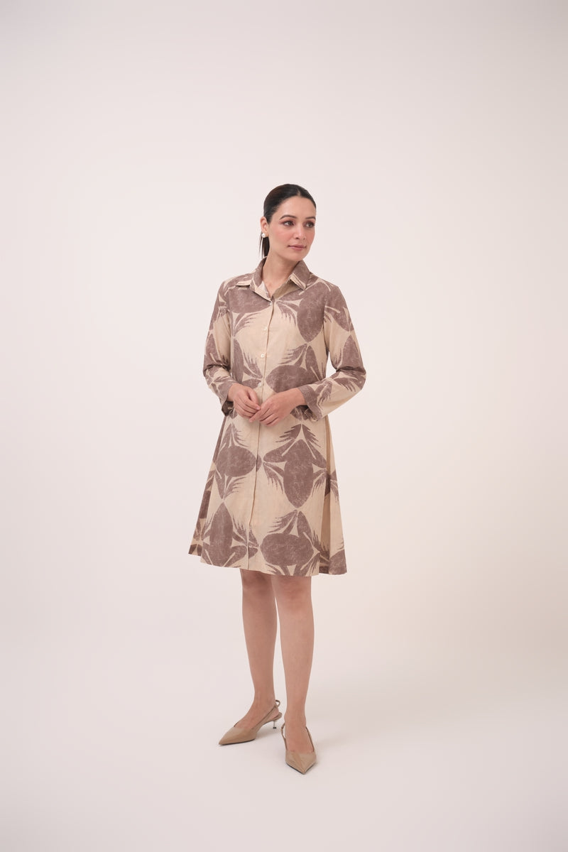 Mendaka Digital Print Shirt Dress