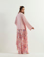 Georgette tunic paired with flaired georgette pants