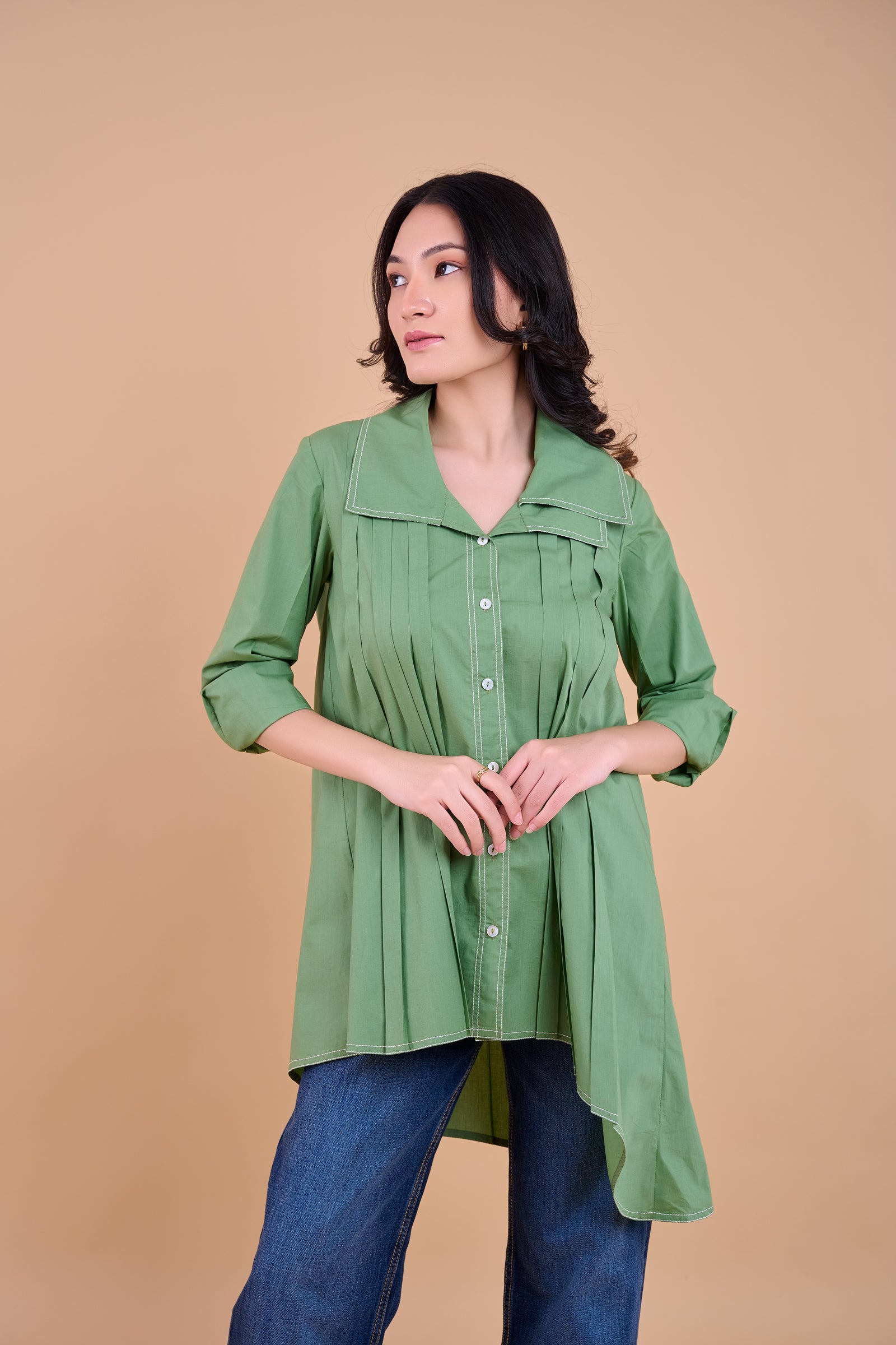 Xena Shirt - Olive Green
