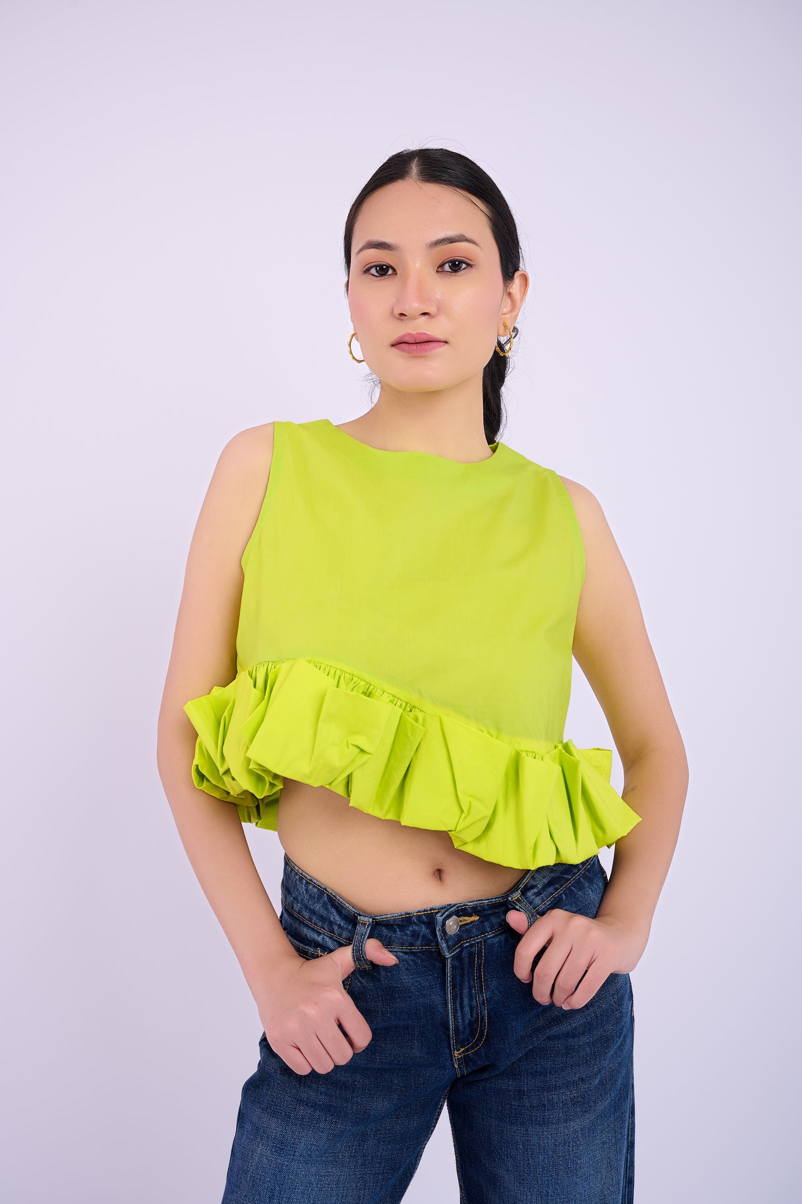 Tasha Top - Lime Green