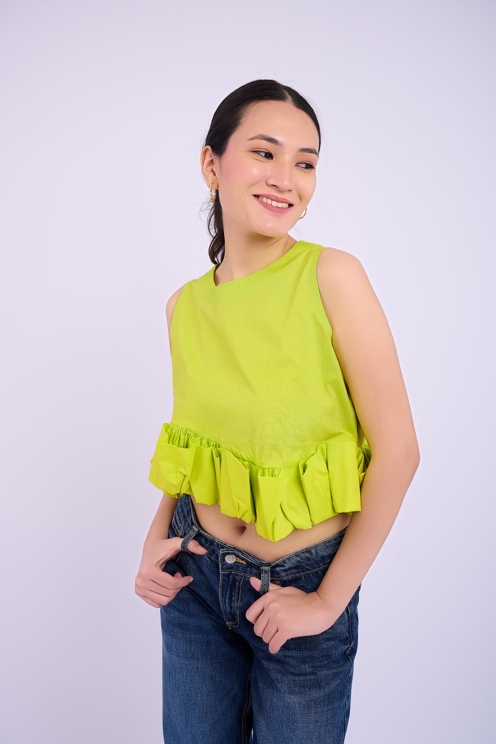 Tasha Top - Lime Green