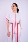 Brooke Short Sleeve Set - White