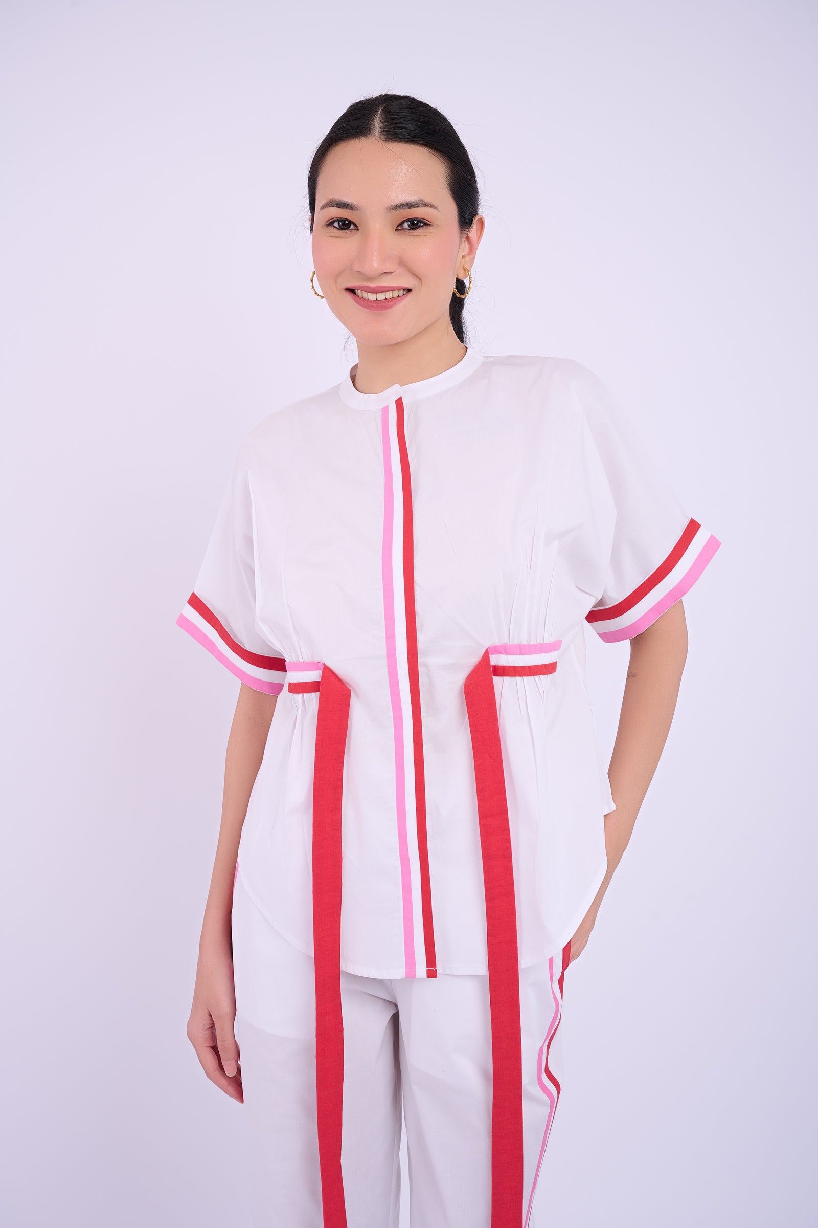 Brooke Short Sleeve Top - White
Regular price