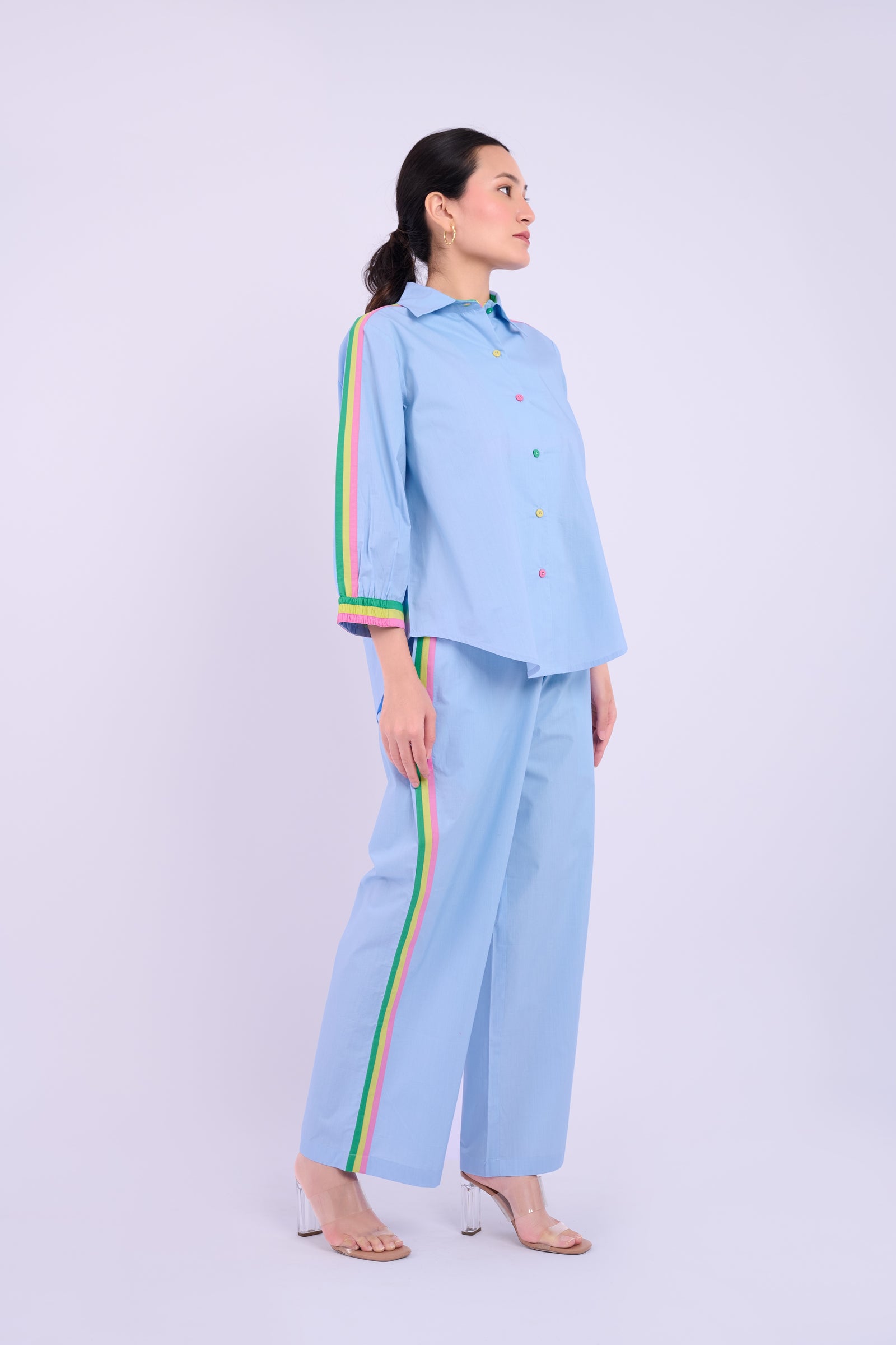 Harper Top - Light Blue