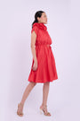 Rose Dress - Berry Red